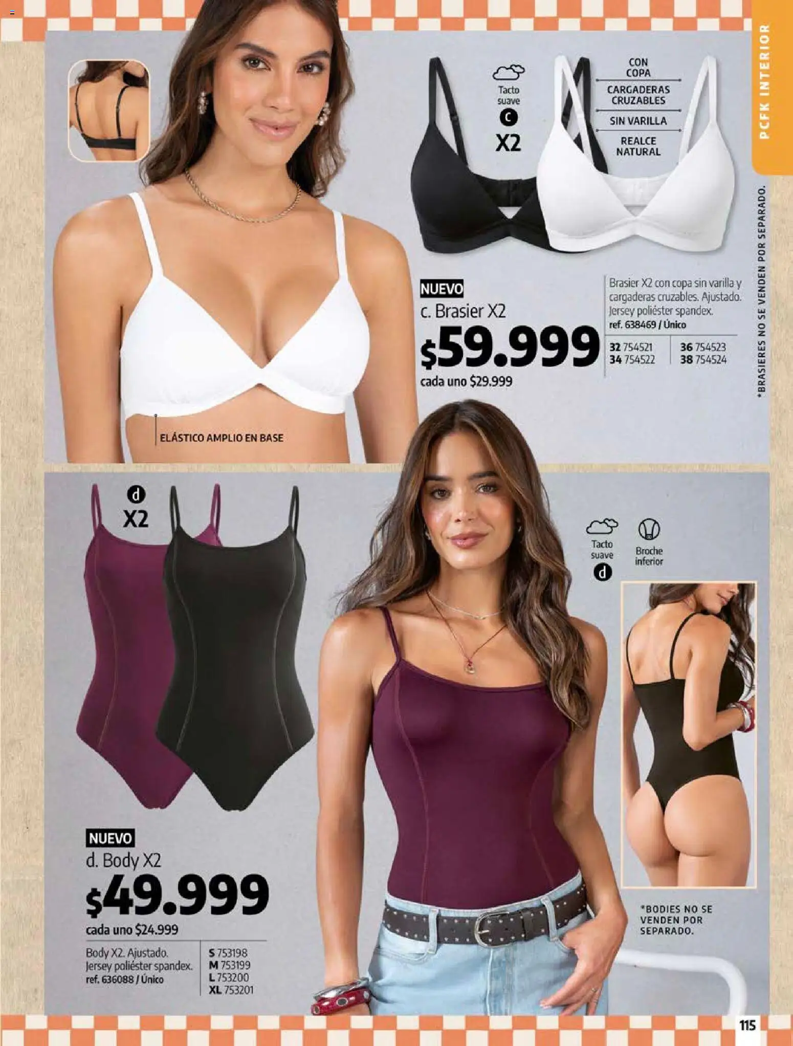 Pacifika revista - valida desde el 18/09/2026 | Página: 115 | Productos: Body, Brasier