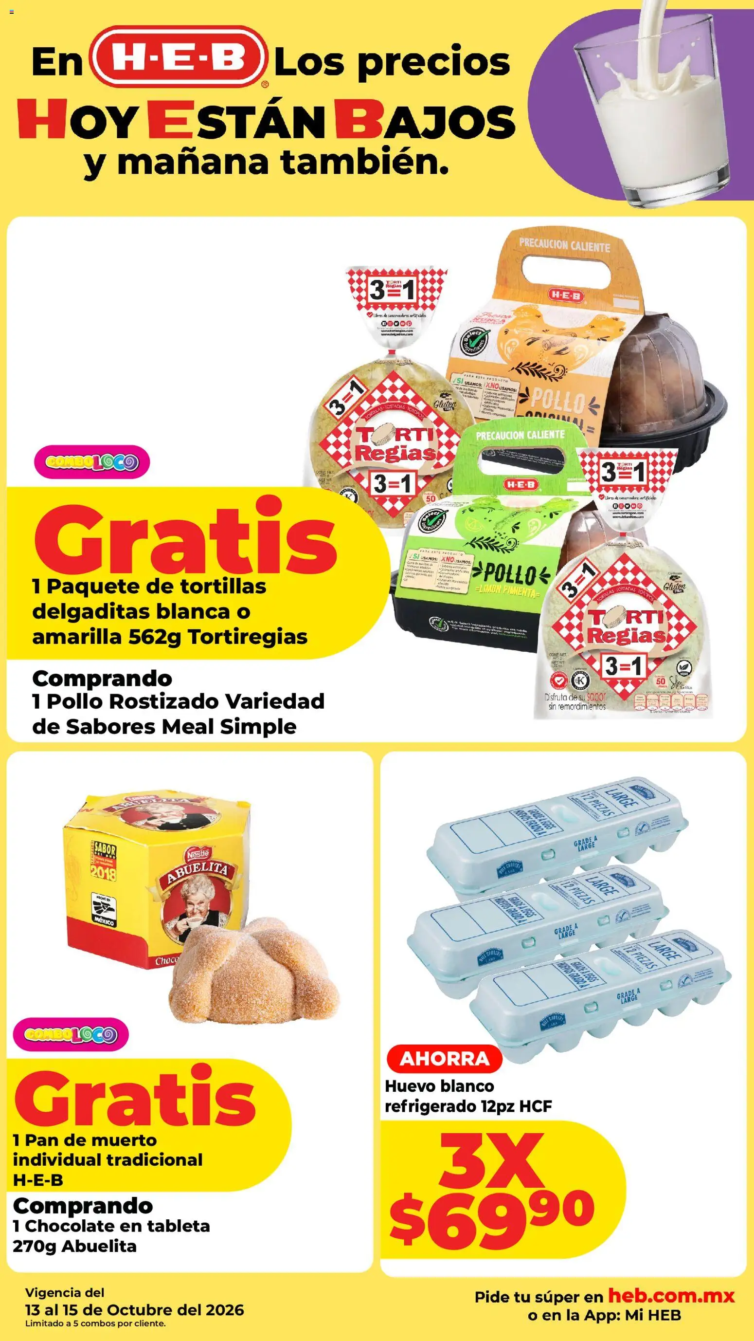Nuevas ofertas de H-E-B válidas en toda la República Mexicana desde el 13/10/2026. ¡Encuentra las mejores ofertas en H-E-B folleto Carne! | Página: 4