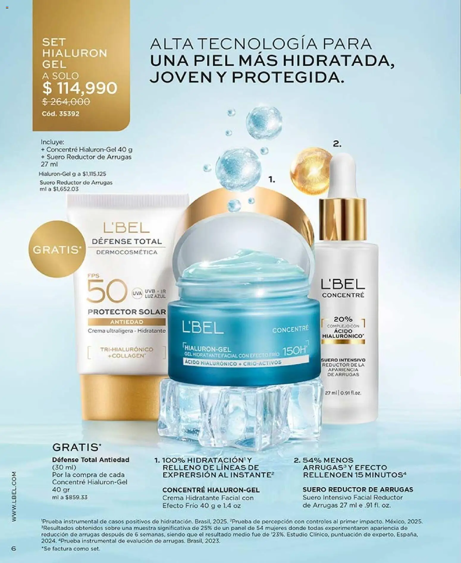 L'Bel revista - valida desde el 28/08/2026 | Página: 6 | Productos: Crema, Sobre, Protector solar
