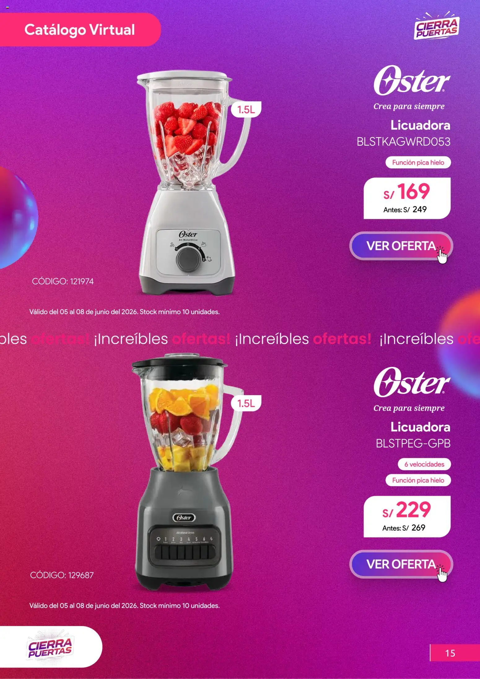 Catálogo Hiraoka válido desde 04.06.2026 | Página: 16 | Productos: Licuadora