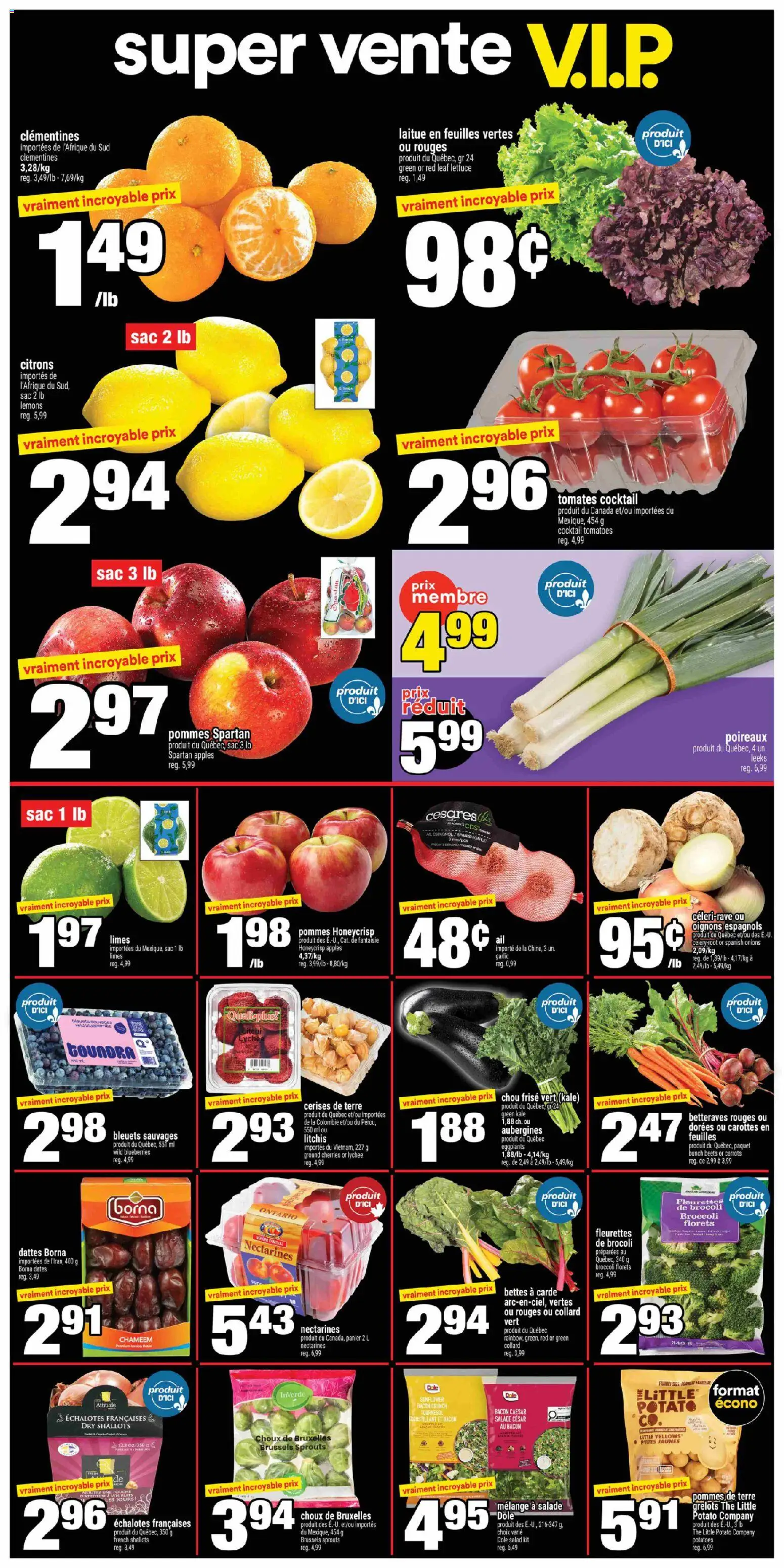 Super C flyer valid from Aug 13, 2026 | Page: 4 | Products: Lemons, Blueberries, Broccoli, Apples