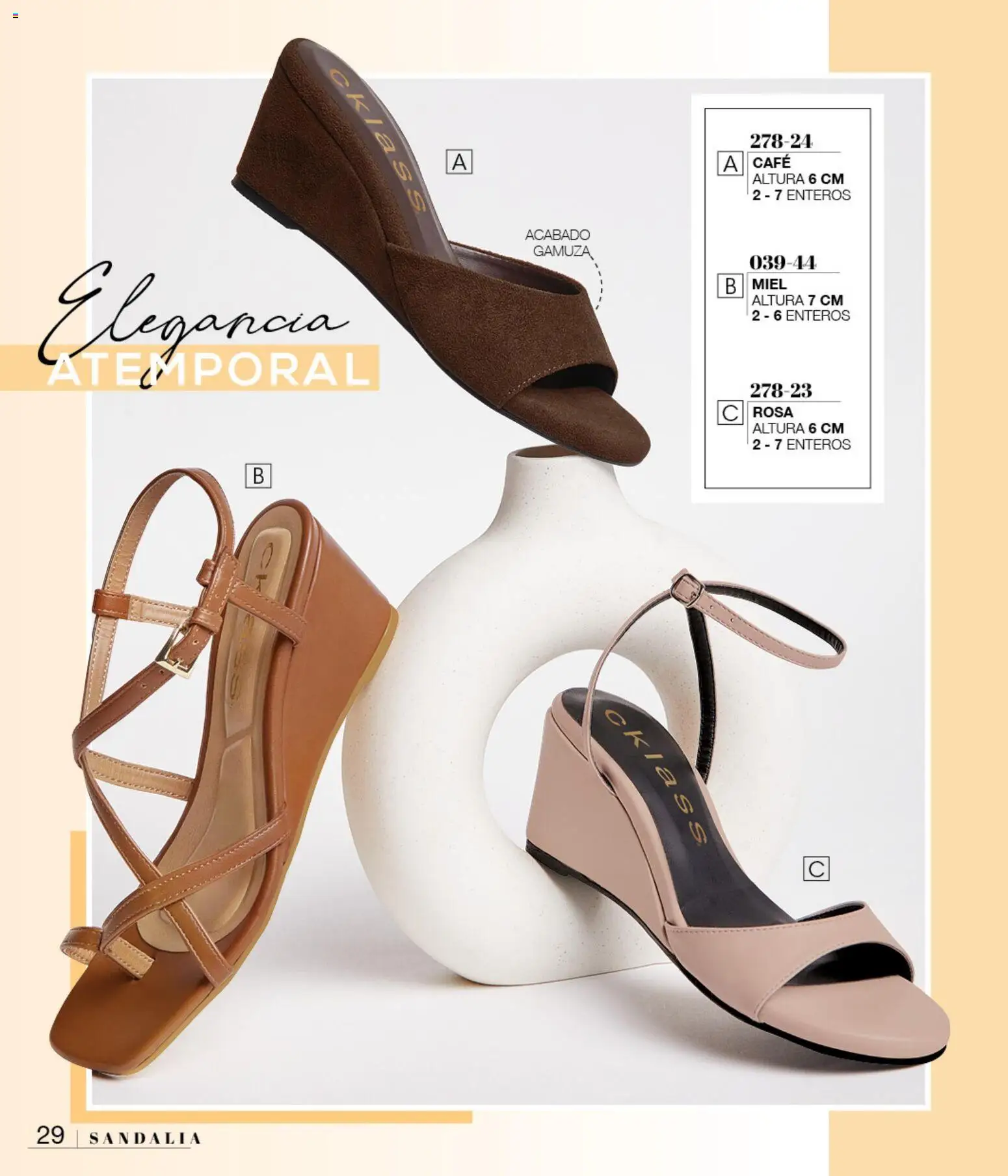 Nuevas ofertas de Cklass válidas en toda la República Mexicana desde el 08/07/2026. ¡Encuentra las mejores ofertas en Cklass catálogo Sandalias! | Página: 32 | Productos: Café, Gamuza, Miel