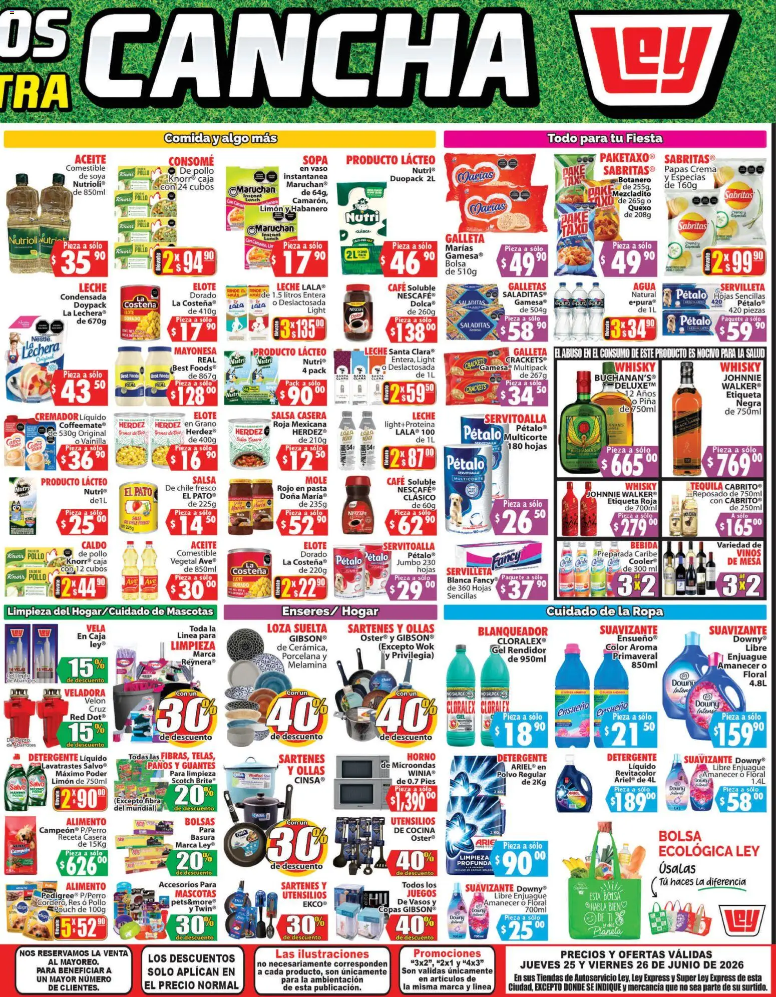 Nuevas ofertas de Casa Ley válidas en toda la República Mexicana desde el 25/06/2026. ¡Encuentra las mejores ofertas en Casa Ley folleto Autoservicio! | Página: 4