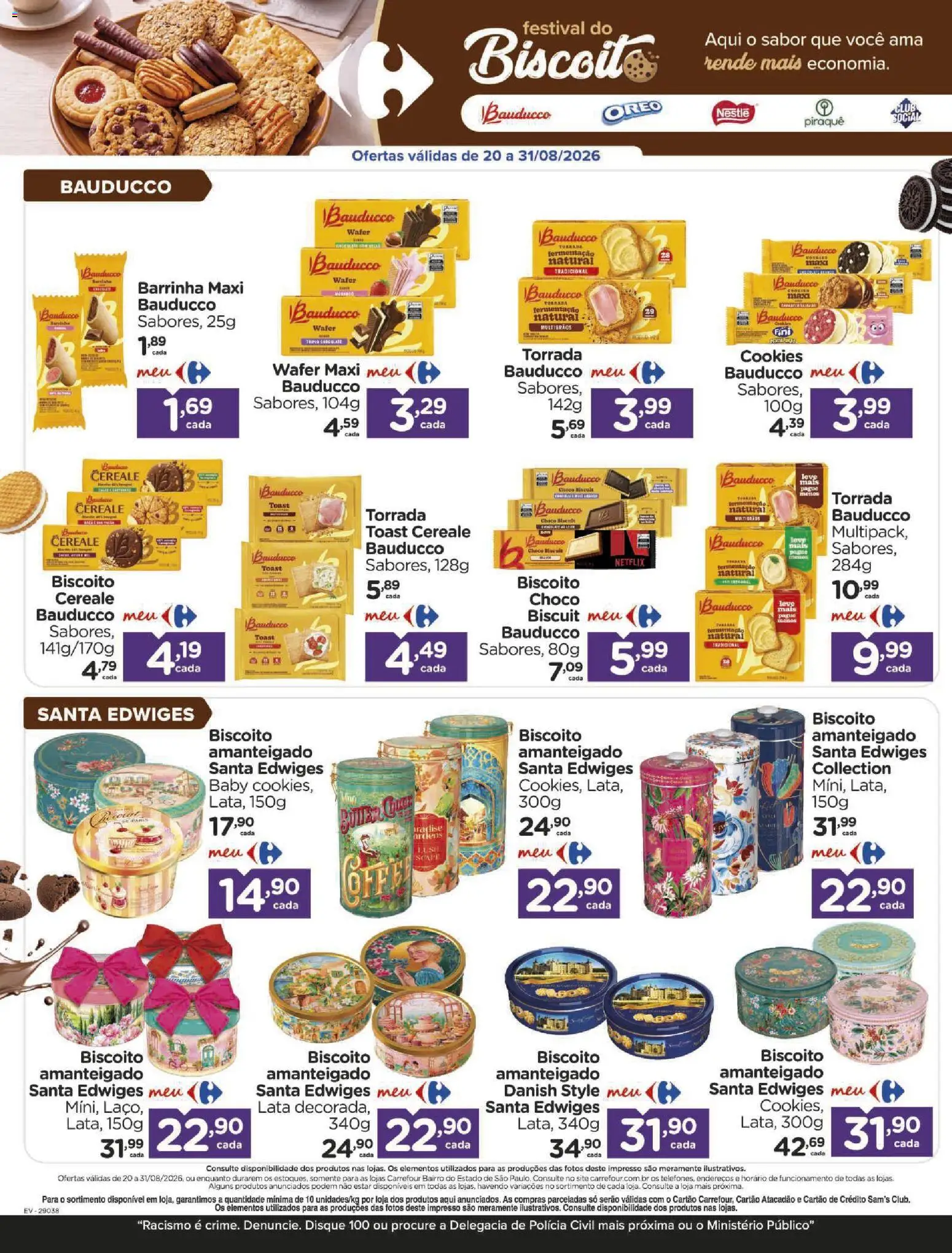 Carrefour Bairro Folheto - válido de 21/08/2026 | Página: 3 | Produtos: Biscoito, Cookies