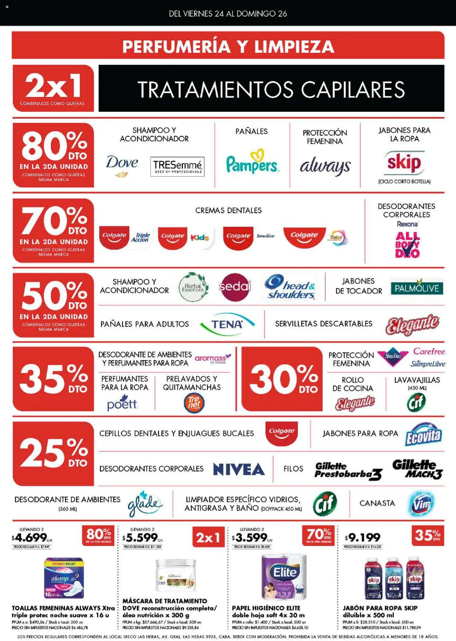 Disco - Ofertas | Córdoba │ válido desde el 23/07/2026 | Página: 6 | Productos: Lavavajillas, Shampoo, Desodorante, Quitamanchas