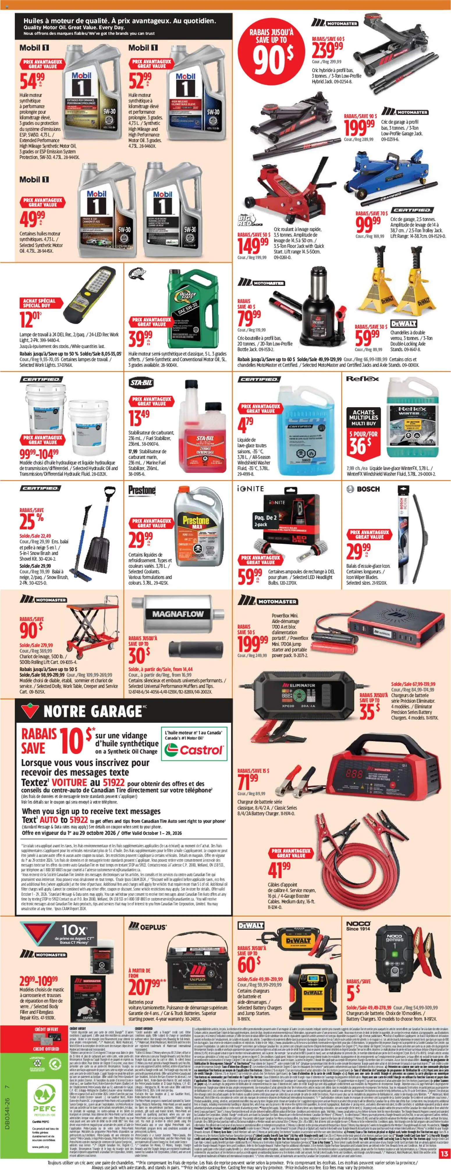 Canadian Tire flyer valid from Oct 8, 2026 | Page: 13