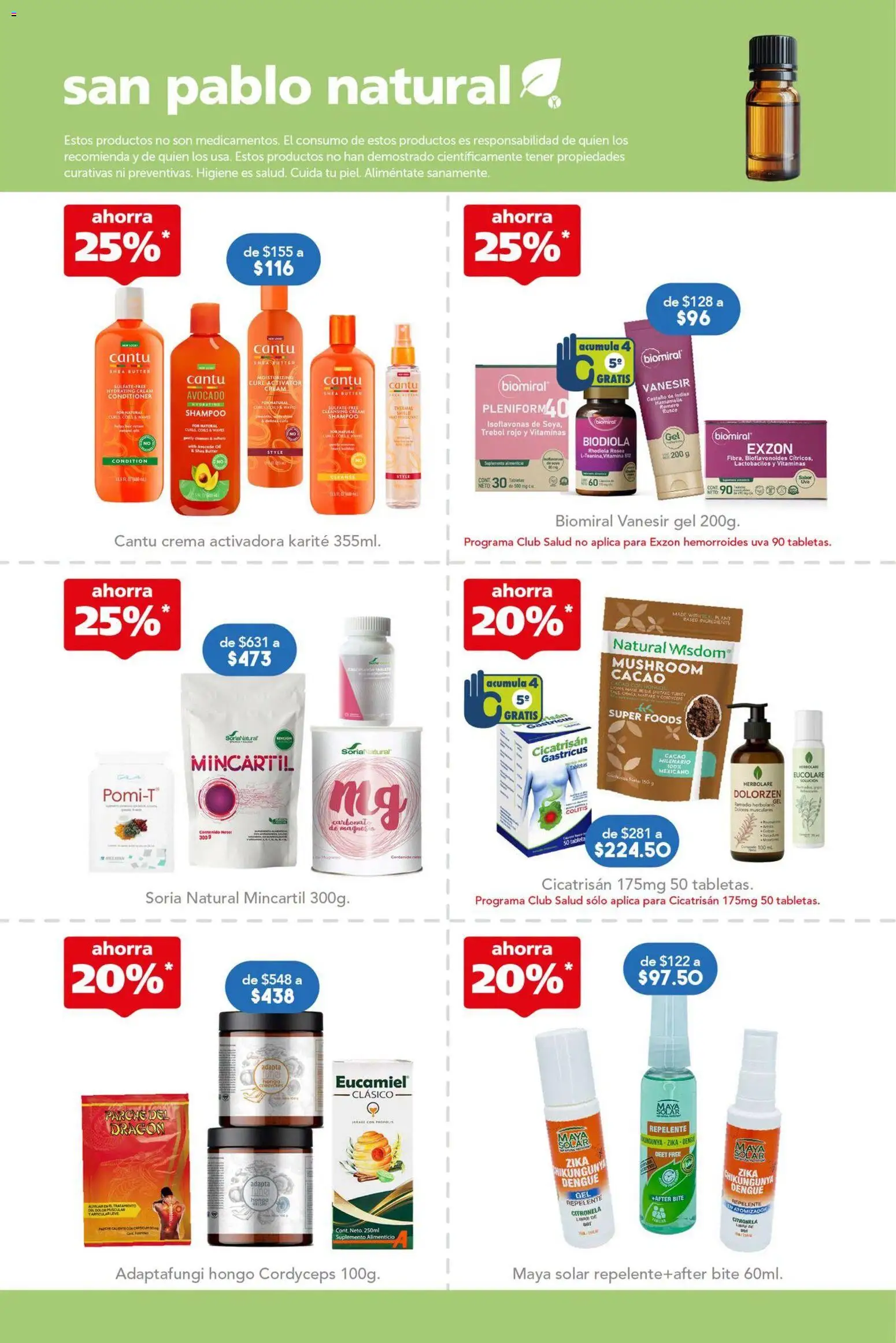 Nuevas ofertas de Farmacia San Pablo válidas en toda la República Mexicana desde el 27/09/2026. ¡Encuentra las mejores ofertas en Farmacia San Pablo catálogo! | Página: 8 | Productos: Crema, Vitaminas, Repelente, Tableta