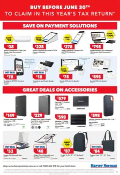 Preview of Harvey Norman Tax time deals - valid from 05.06.2026 | Page: 47 | Products: Accessories, Tablet, Laptop, Mobile