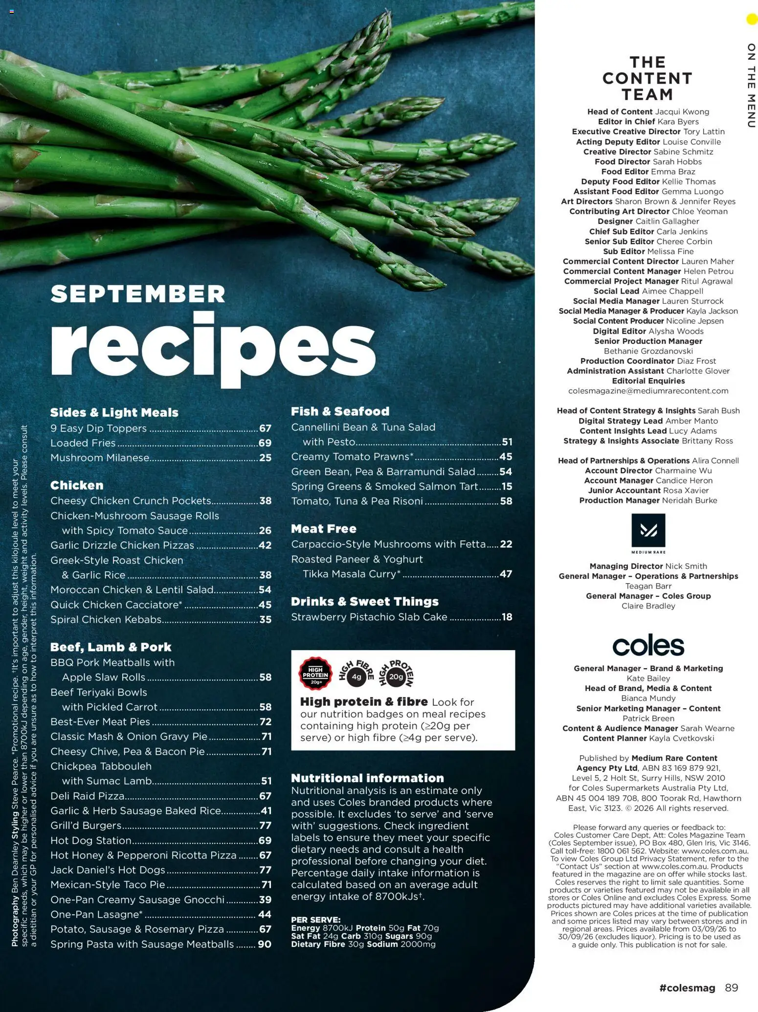 Coles catalogue - valid from 01/09/2026 | Page: 89 | Products: Pizza, Digital, Tuna salad, Weight
