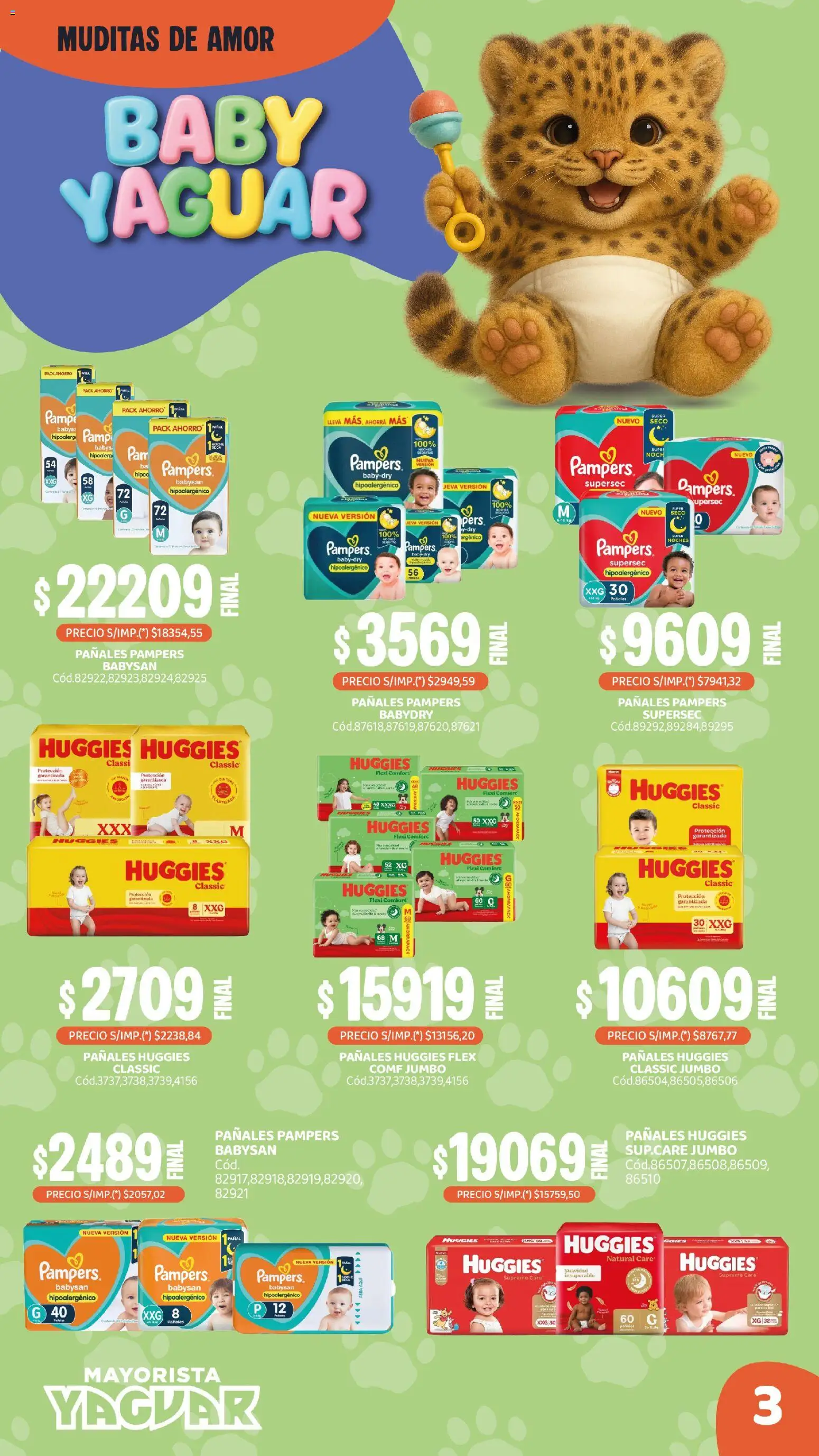 Yaguar - Todo Para Tu Bebe │ válido desde el 21/09/2026 | Página: 3 | Productos: Pañales