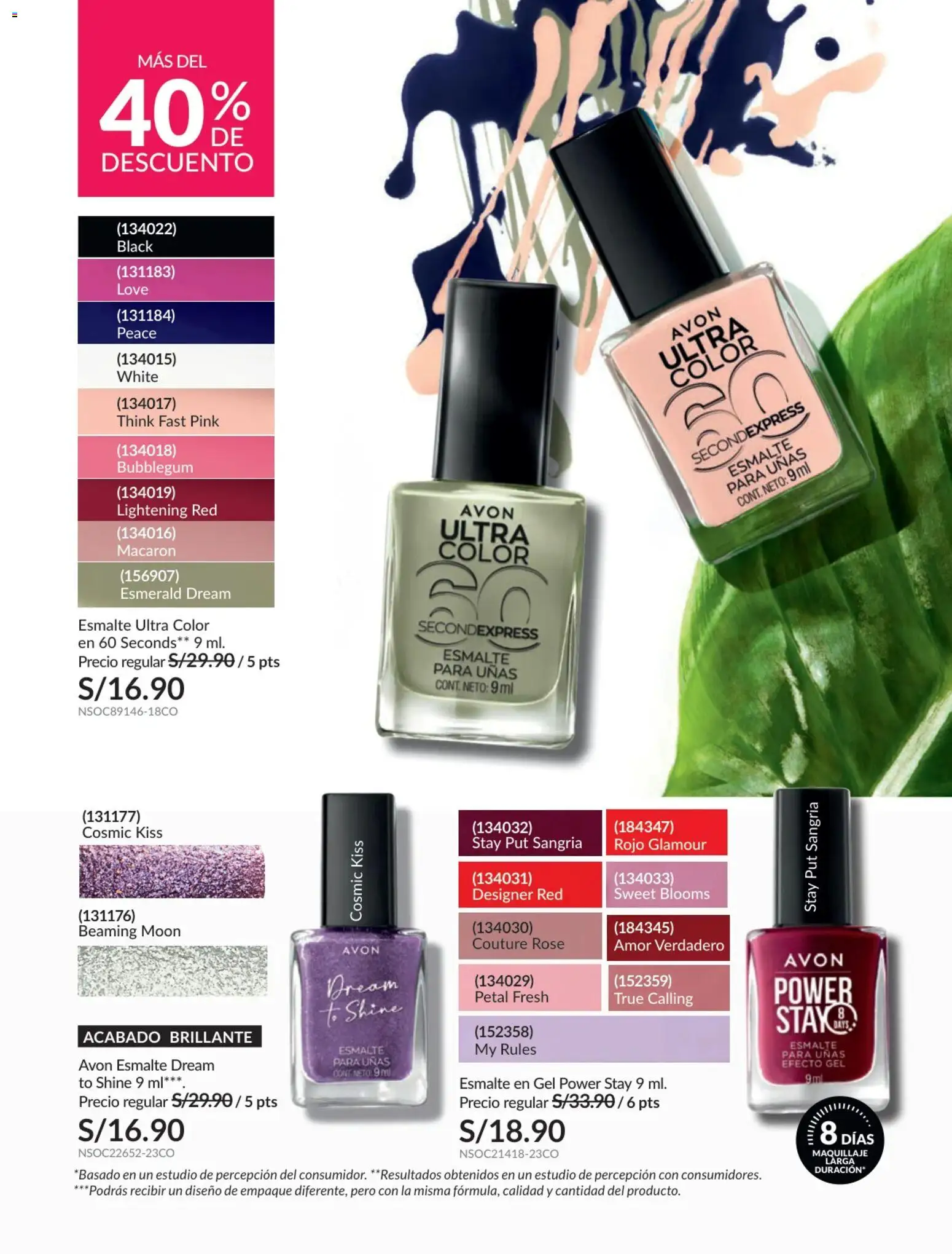 Catálogo Avon válido desde 17.06.2026 | Página: 42 | Productos: Empaque, Maquillaje