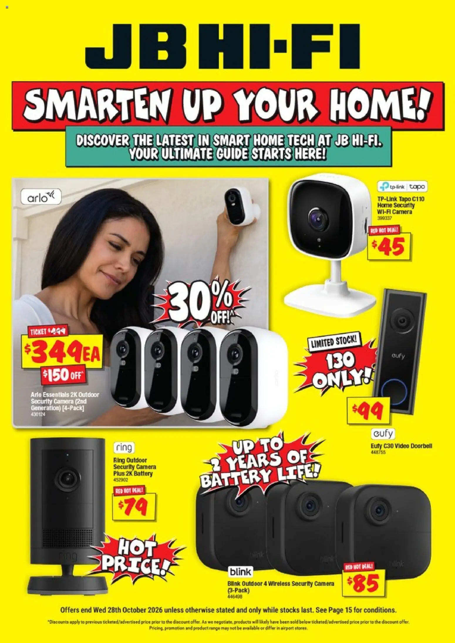 JB Hi-Fi new specials valid 15 Oct 2026 - 28 Oct 2026