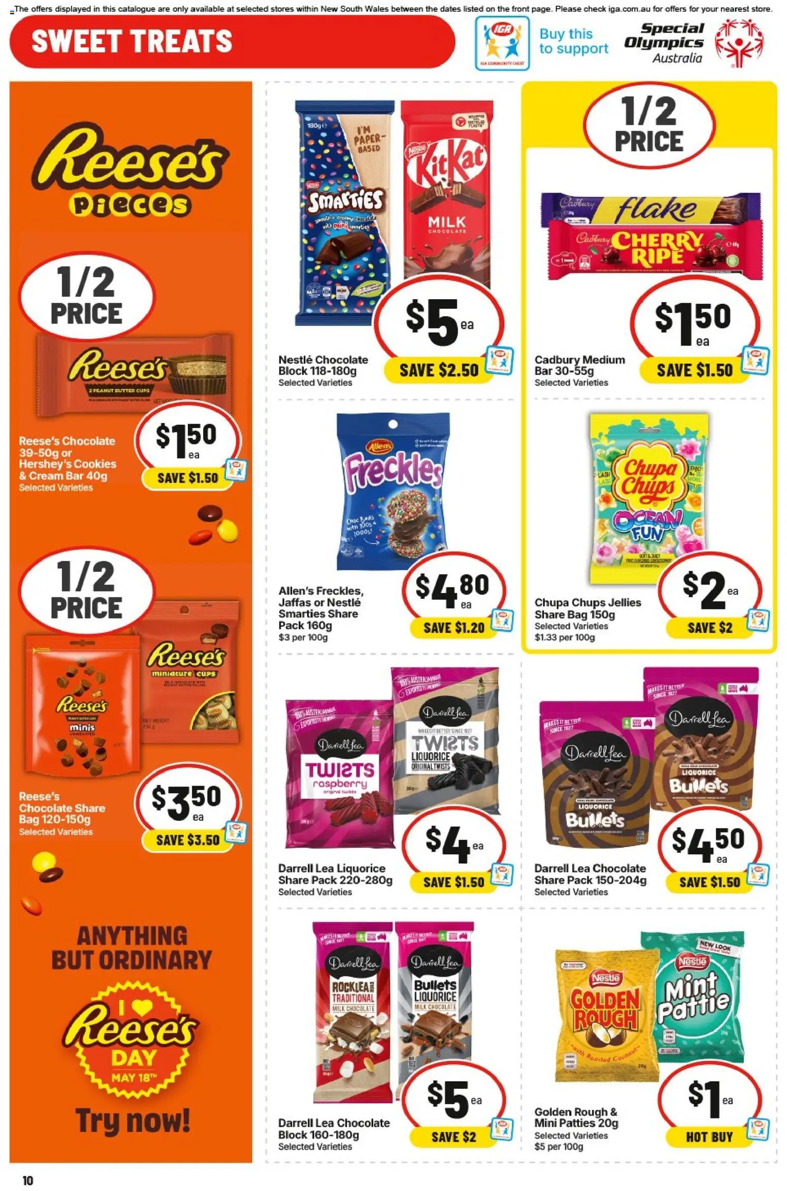 IGA catalogue - valid from 13.05.2026 | Page: 10 | Products: Bacon, Cheese, Salami, Cream