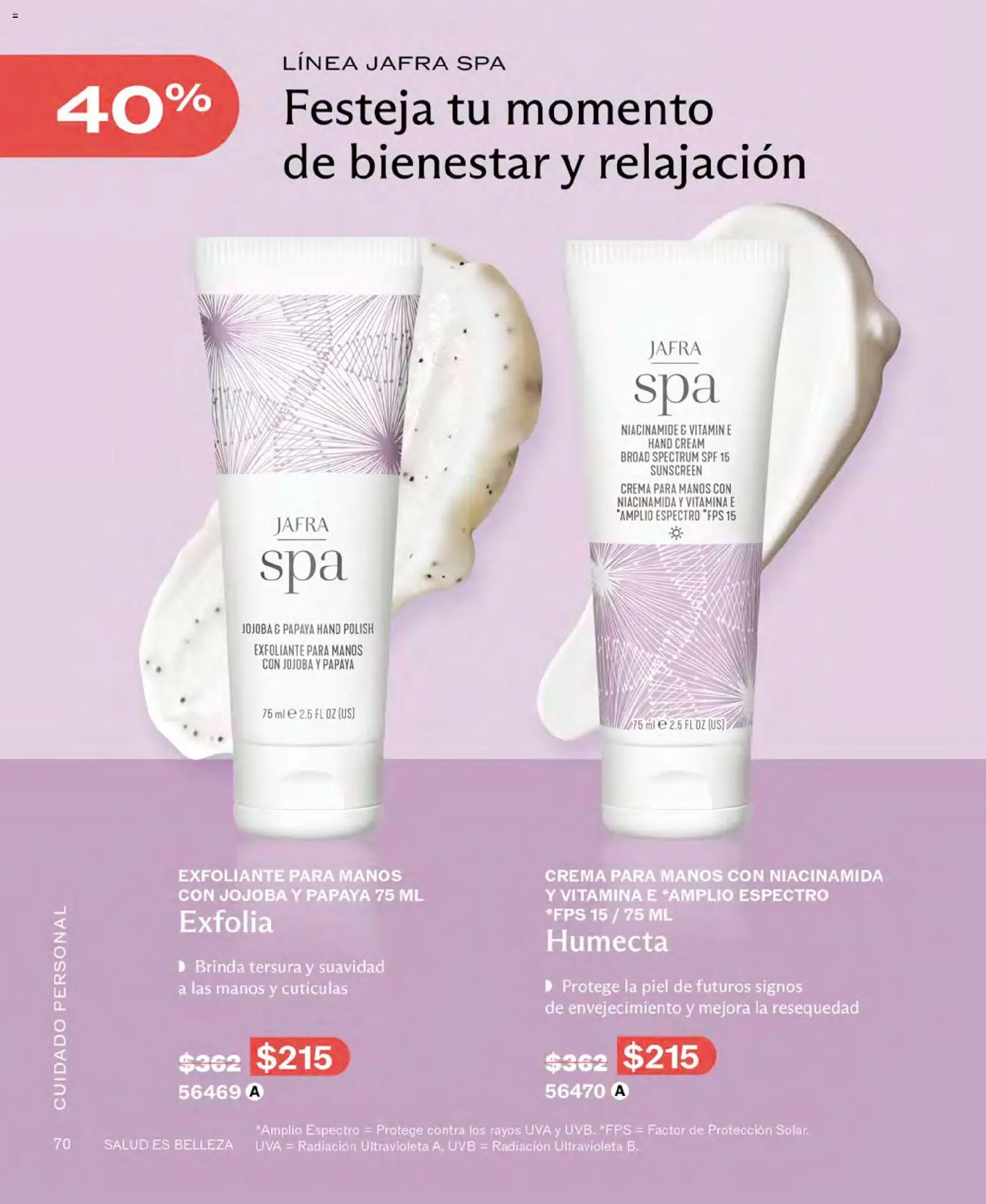 Nuevas ofertas de JAFRA válidas en toda la República Mexicana desde el 01/09/2026. ¡Encuentra las mejores ofertas en JAFRA catálogo! | Página: 70