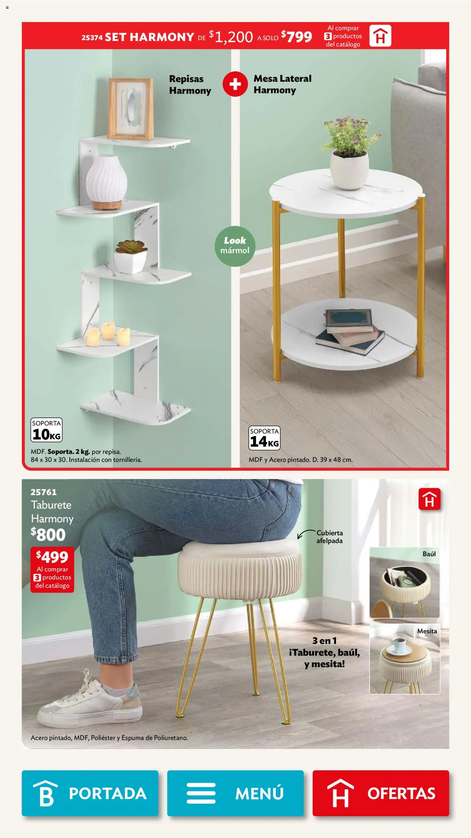 Nuevas ofertas de Betterware válidas en toda la República Mexicana desde el 02/02/2026. ¡Encuentra las mejores ofertas en Betterware campaña 2 2026! | Página: 15 | Productos: Espuma, Mesa