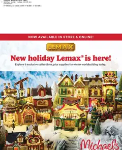 Preview of Michaels weekly flyer / circulaire from shop Michaels valid from Sep 18, 2026