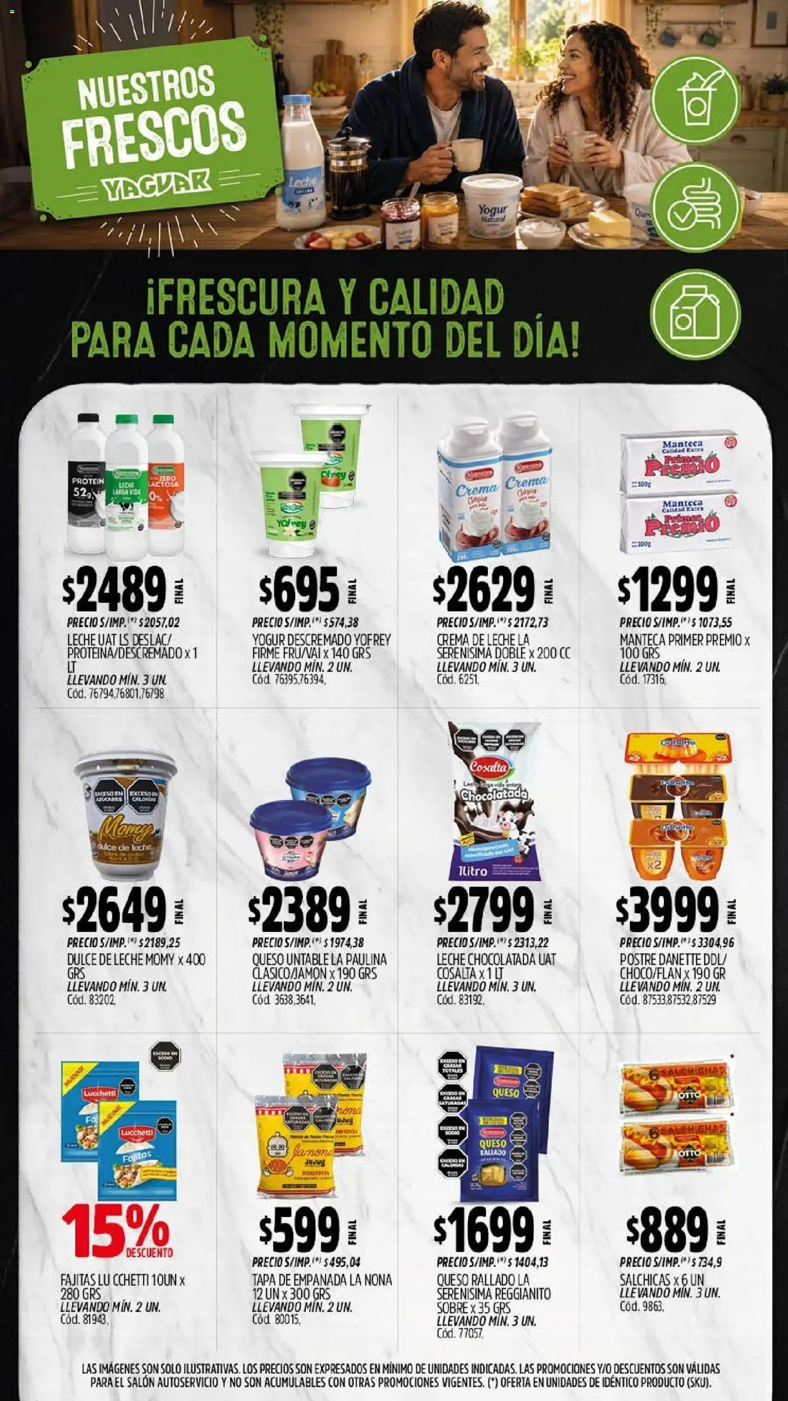 Yaguar - Oferta Semanal Salta │ válido desde el 21/09/2026 | Página: 10 | Productos: Queso rallado, Untable, Leche, Manteca