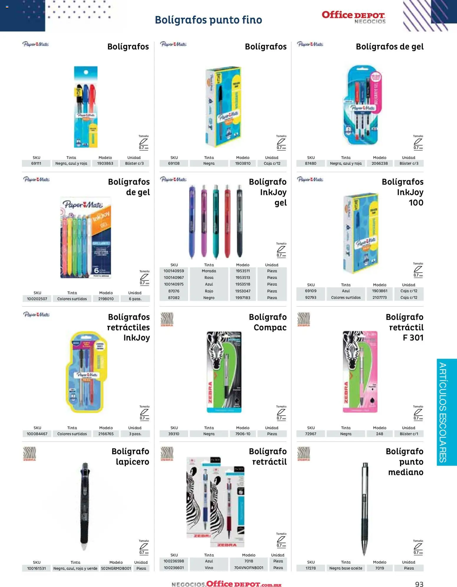 Nuevas ofertas de Office Depot válidas en toda la República Mexicana desde el 12/01/2026. ¡Encuentra las mejores ofertas en Office Depot catálogo 2026! | Página: 95 | Productos: Aceite, Mate, Vino, Caja