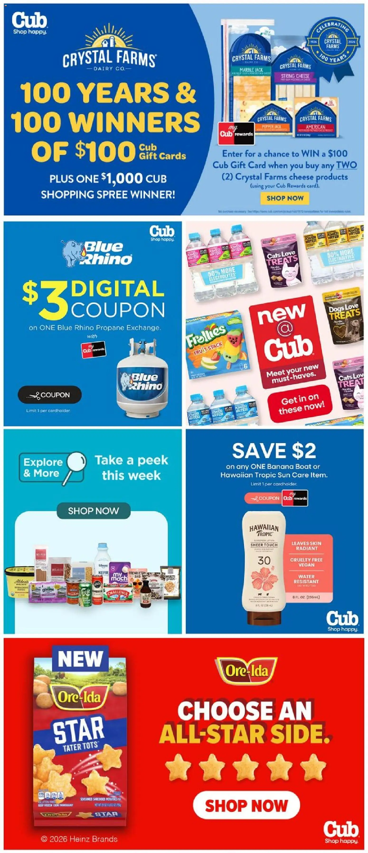 Cub Foods Weekly Ad - valid from 06/28/2026 | Page: 10 | Products: Cheese, Potatoes, Water, Pepper