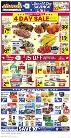 Preview of Shaw's weekly ads valid from 22.05.2026