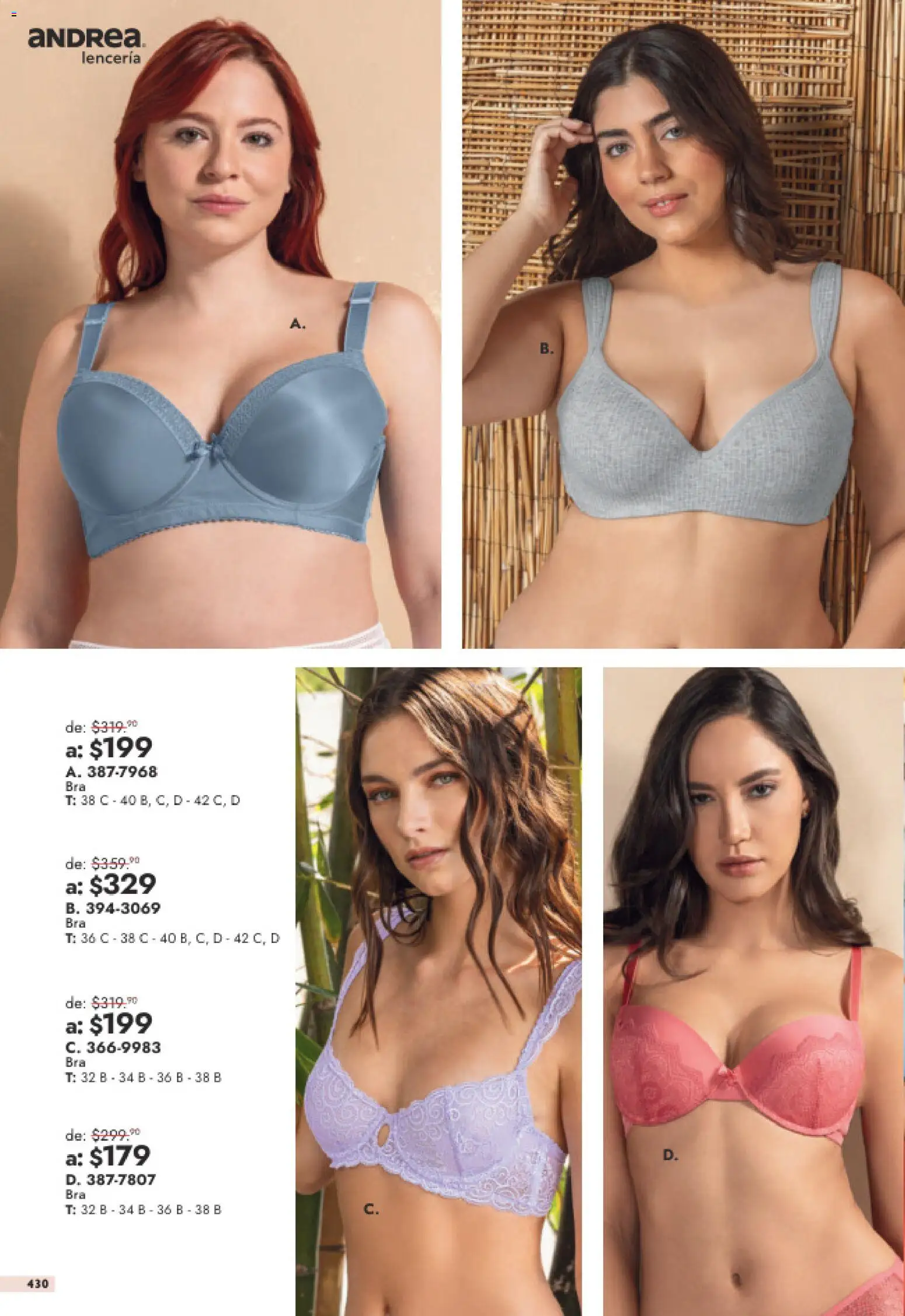 Nuevas ofertas de Andrea válidas en toda la República Mexicana desde el 26/07/2026. ¡Encuentra las mejores ofertas en Andrea catálogo Outlet! | Página: 430