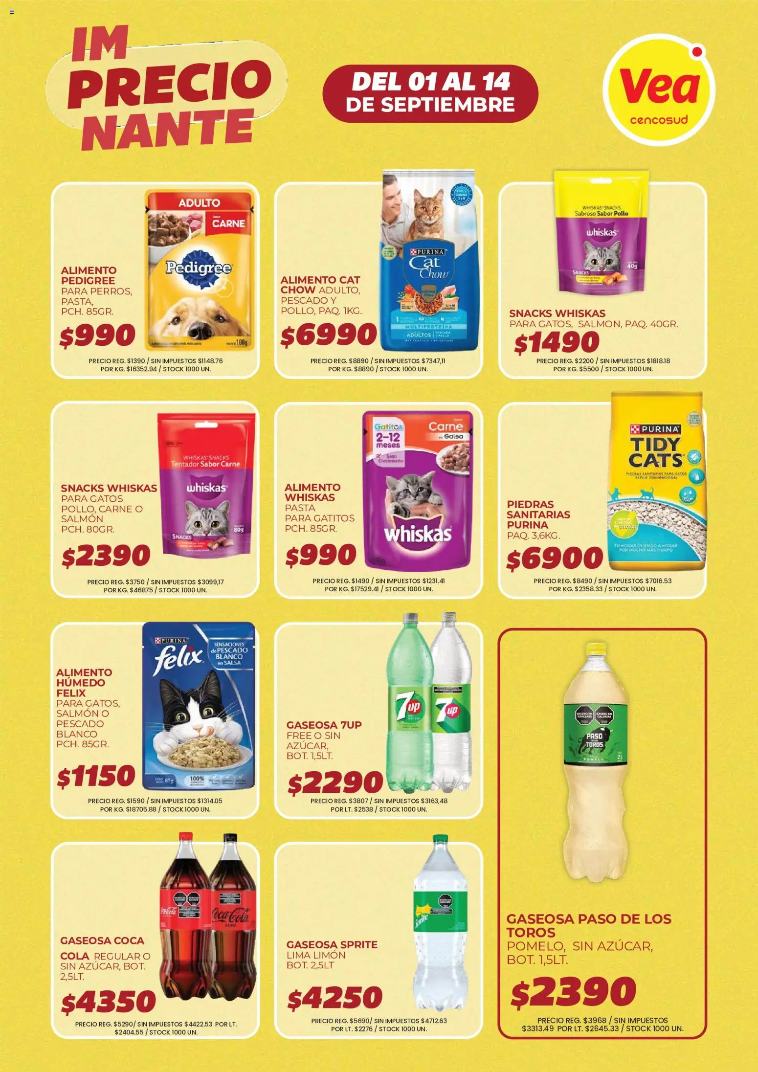 Vea - Folleto imPRECIOnante | Córdoba │ válido desde el 01/09/2026 | Página: 7 | Productos: Sprite, Pollo, Pescado, Limón