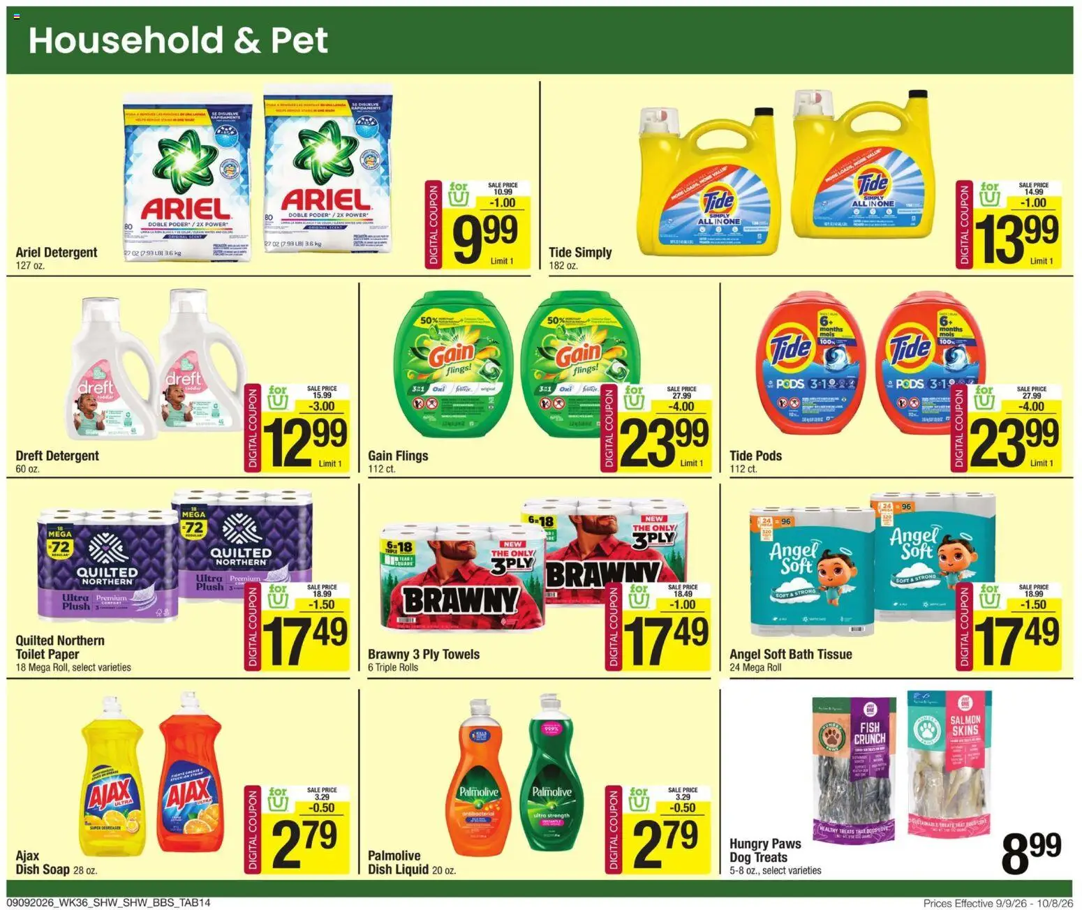 Shaw's Big Book of Savings - valid from 09/09/2026 | Page: 26 | Products: Dog Treats, Soap, Fish, Salmon