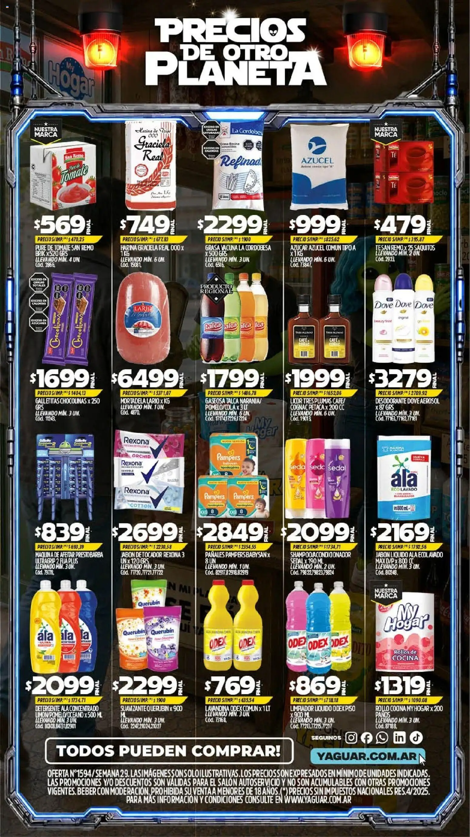 Yaguar - Oferta Semanal San Juan │ válido desde el 13/07/2026 | Página: 2 | Productos: Galletitas, Jabón, Café, Limpiador