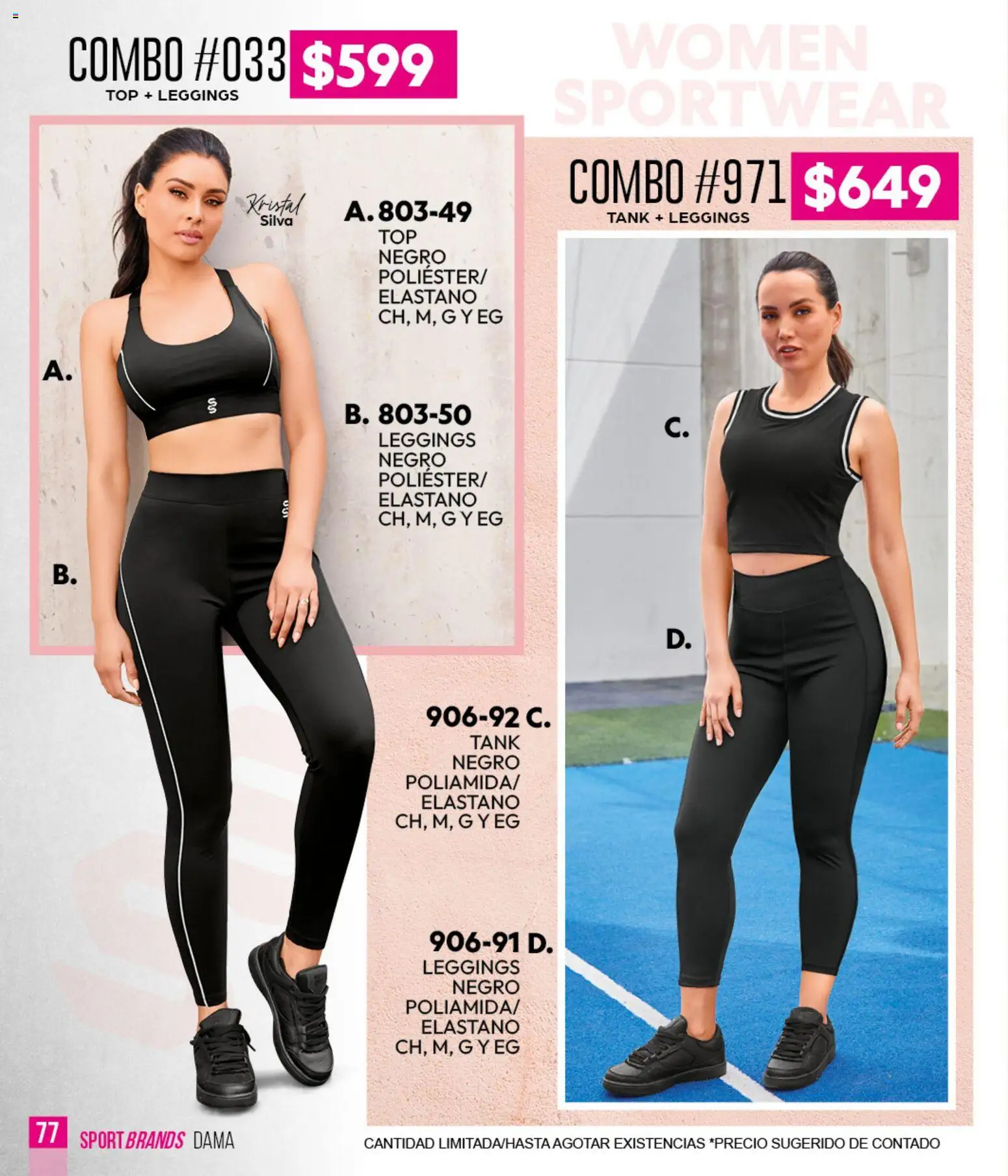 Nuevas ofertas de Cklass válidas en toda la República Mexicana desde el 05.03.2026. ¡Encuentra las mejores ofertas en Cklass catálogo Verano Sportbrands Dama! | Página: 78 | Productos: Leggings, Top