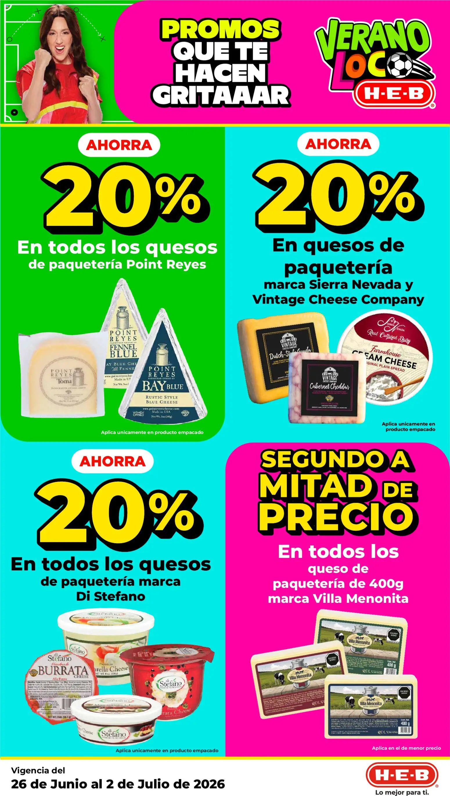 Nuevas ofertas de H-E-B válidas en toda la República Mexicana desde el 26/06/2026. ¡Encuentra las mejores ofertas en H-E-B folleto! | Página: 13