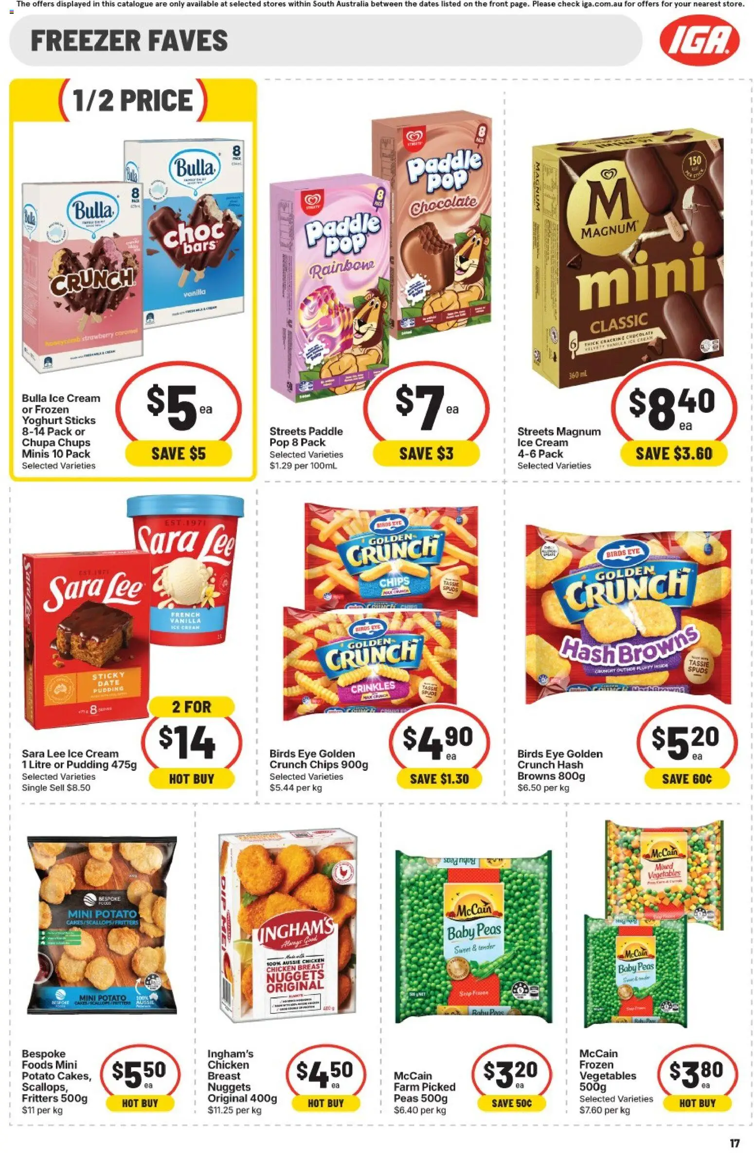 IGA catalogue - valid from 30/09/2026 | Page: 13 | Products: Chocolate, Chicken breast, Vegetables, Freezer