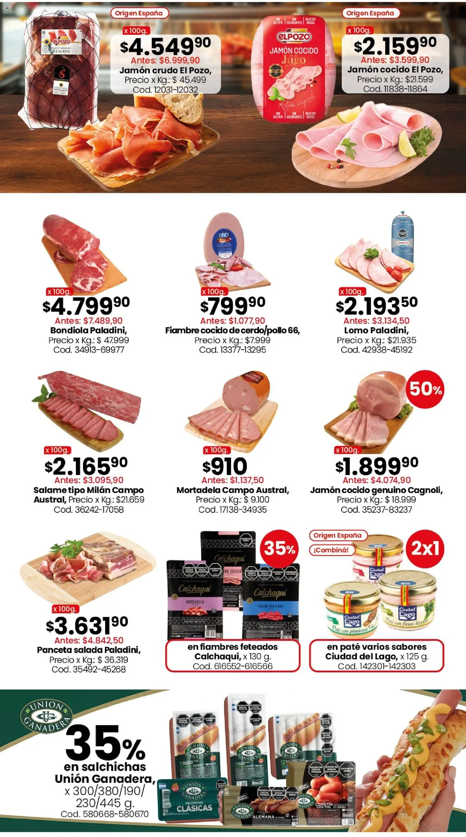 Coto - Ofertas │ válido desde el 13/07/2026 | Página: 10 | Productos: Panceta, Pimiento, Jamón, Jugo