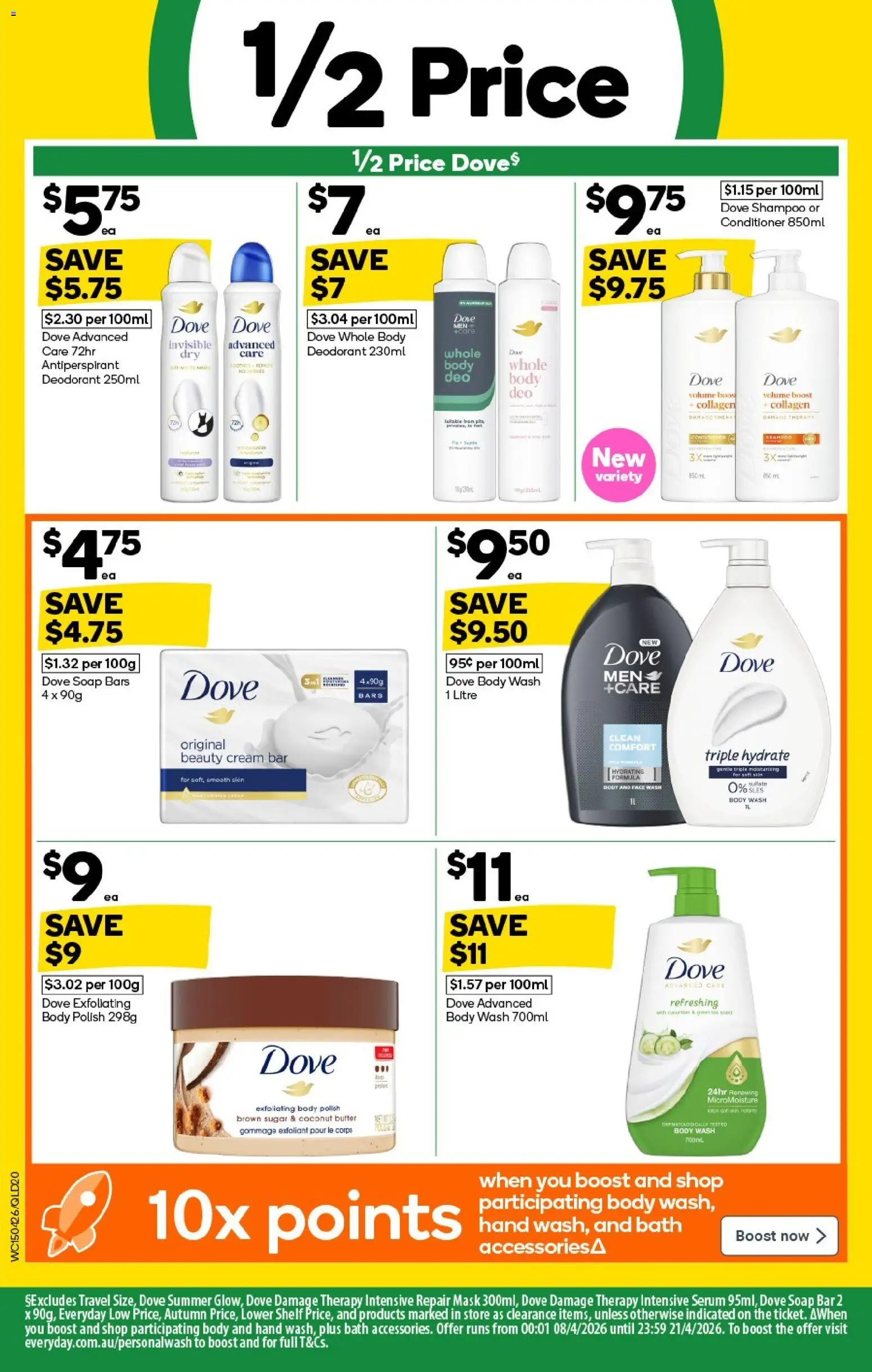 Woolworths catalogue - valid from 15.04.2026 | Page: 20 | Products: Conditioner, Polish, Face wash, Collagen