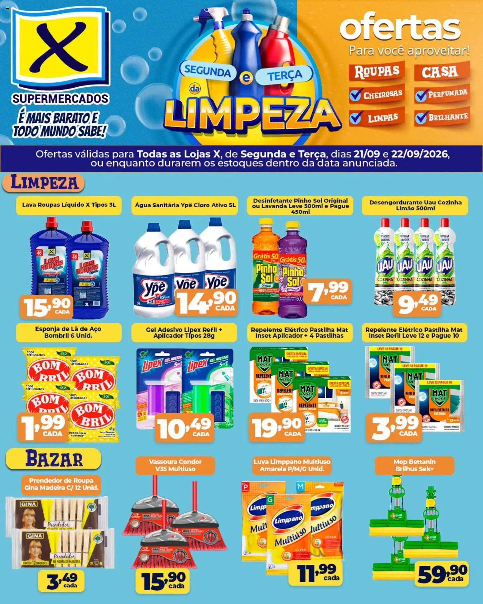 X Supermercados Segunda-feira 21 Setembro