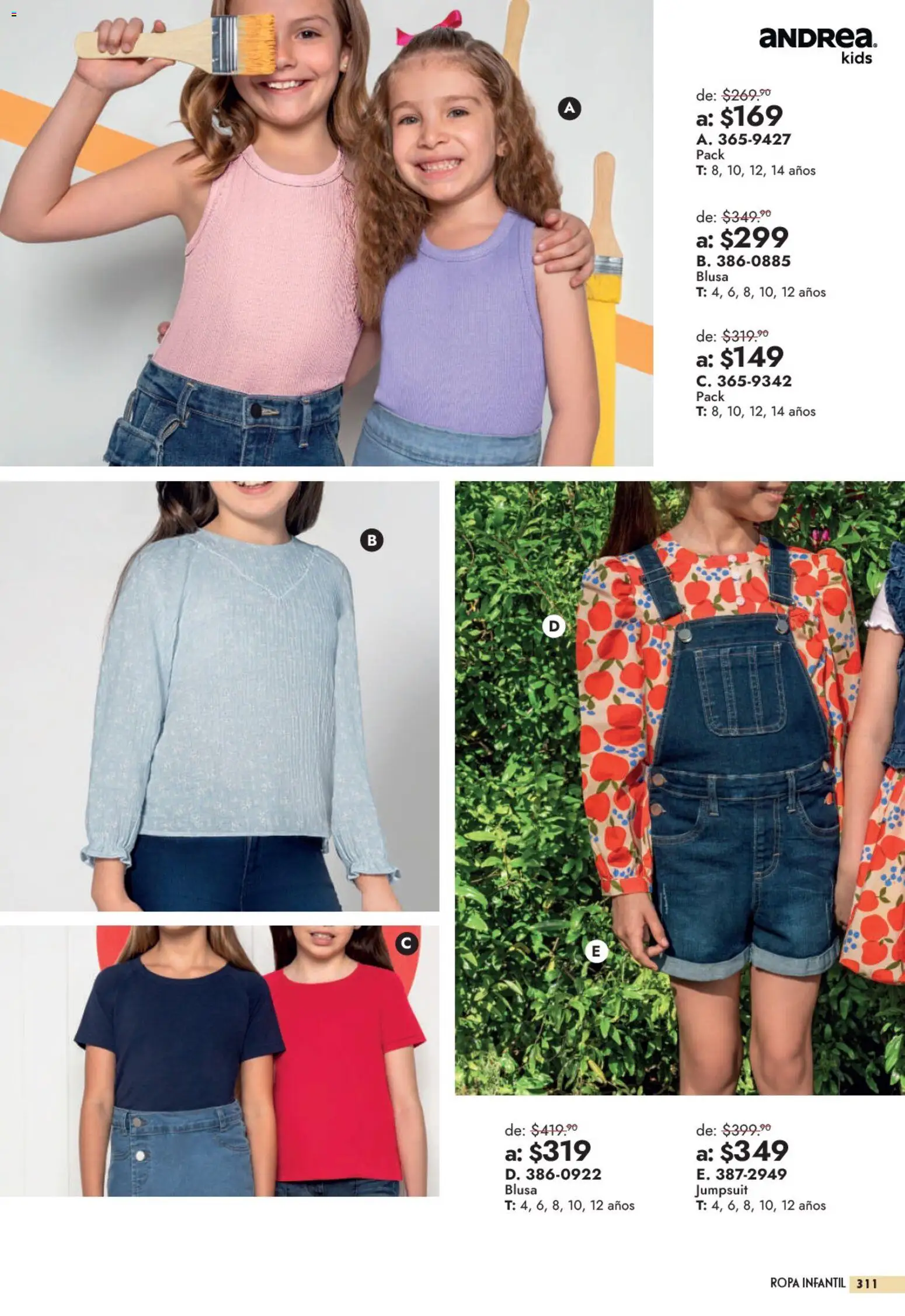 Nuevas ofertas de Andrea válidas en toda la República Mexicana desde el 13/09/2026. ¡Encuentra las mejores ofertas en Andrea catálogo Outlet! | Página: 311 | Productos: Blusa, Ropa