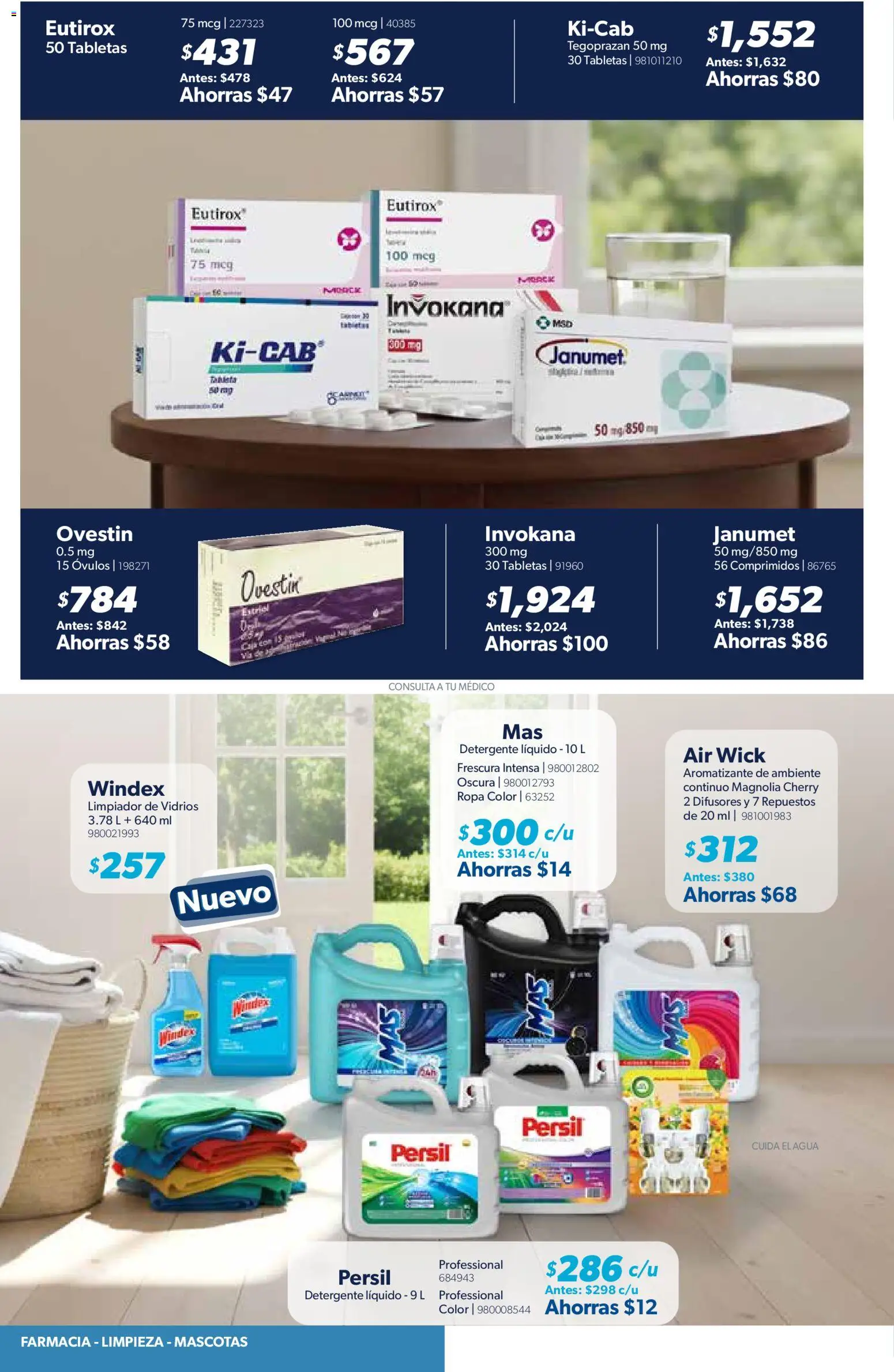 Nuevas ofertas de Sam's Club válidas en toda la República Mexicana desde el 03/03/2026. ¡Encuentra las mejores ofertas en Sam's Club catálogo! | Página: 18 | Productos: Limpiador de vidrios, Limpiador, Detergente líquido, Ropa