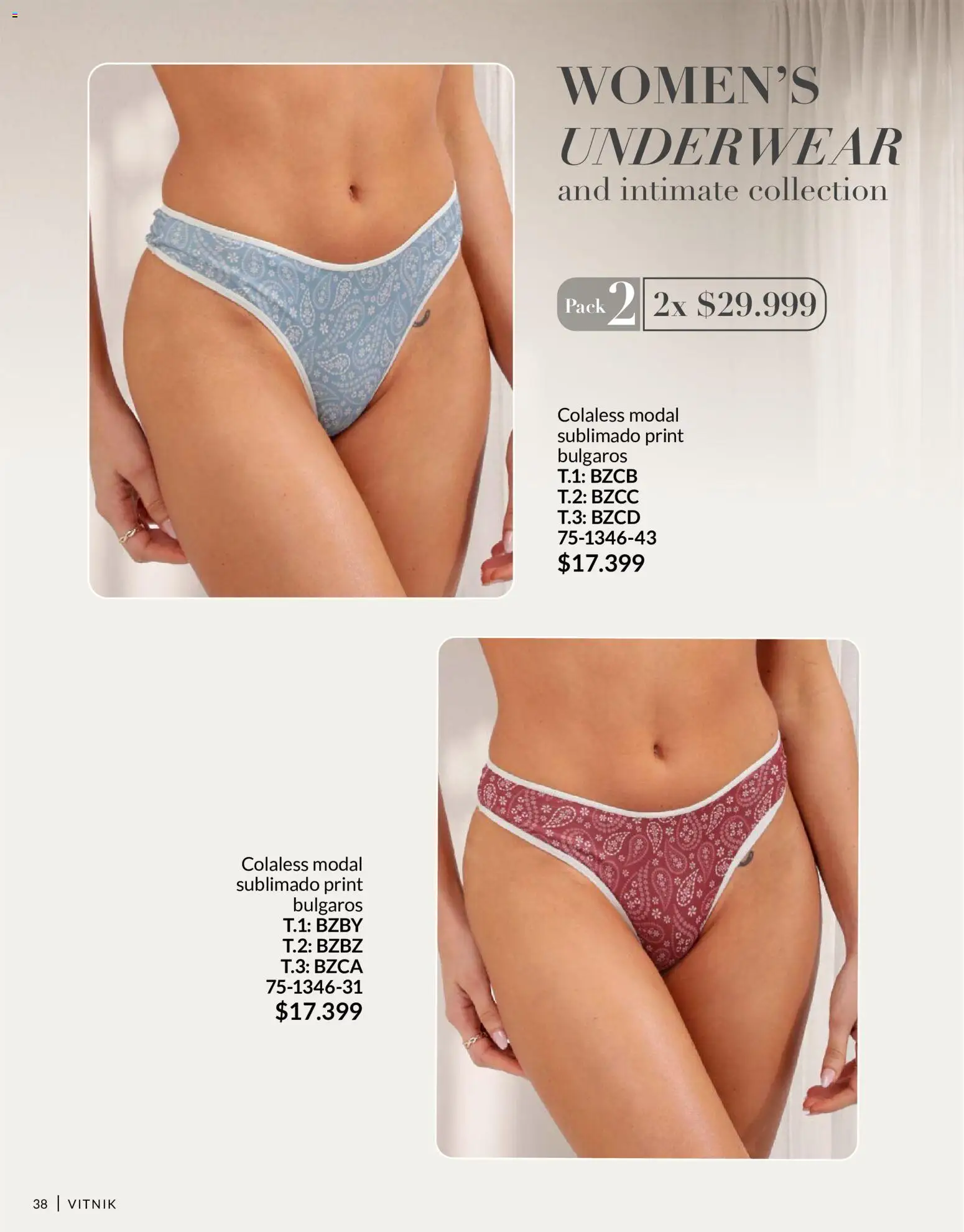 Vitnik - Underwear & Complements │ válido desde el 01/09/2026 | Página: 38