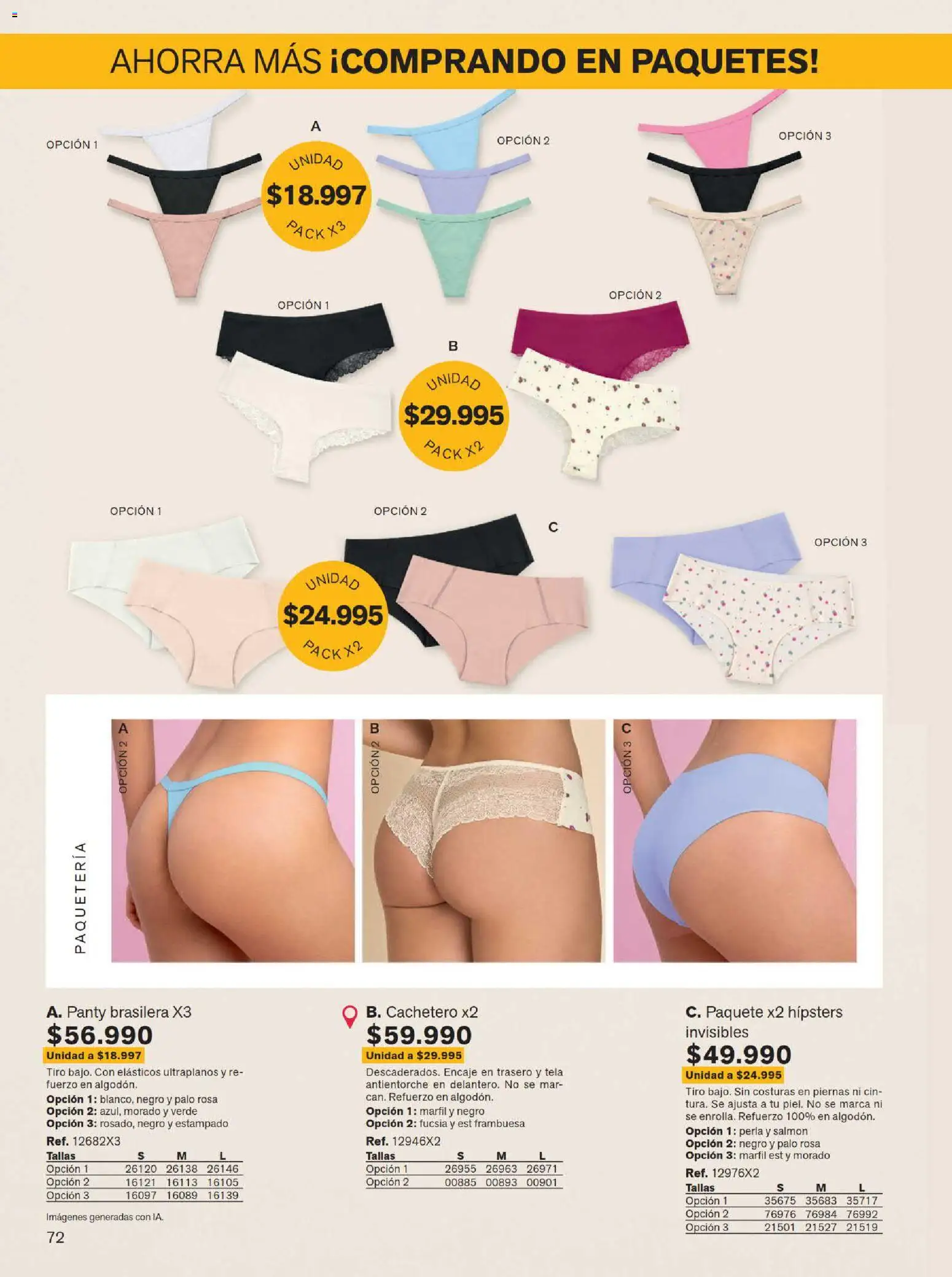 Leonisa revista - valida desde el 15/07/2026 | Página: 72 | Productos: Cachetero