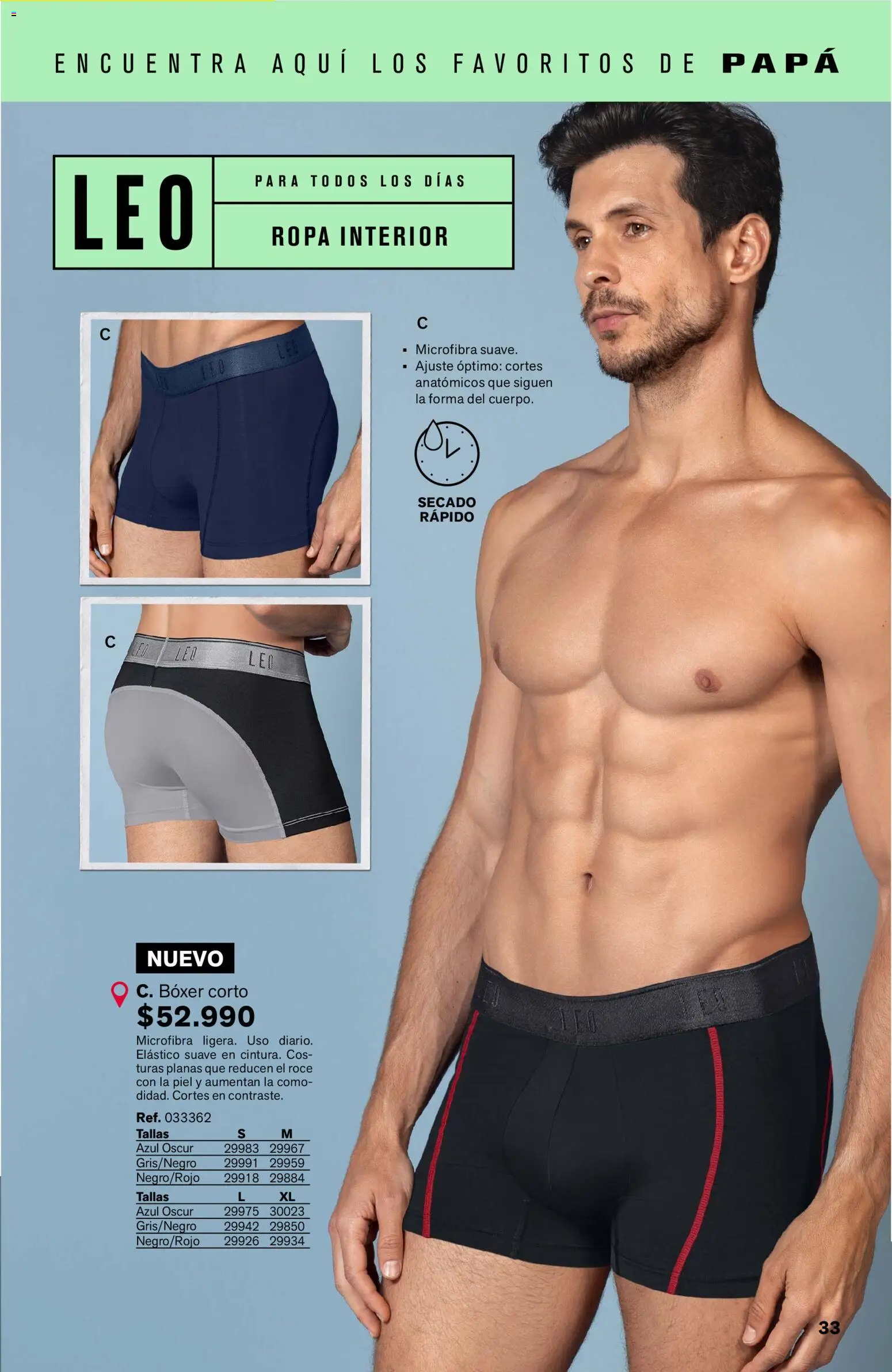 Leonisa revista - valida desde el 15.05.2026 | Página: 33 | Productos: Ropa, Papa, Ropa interior