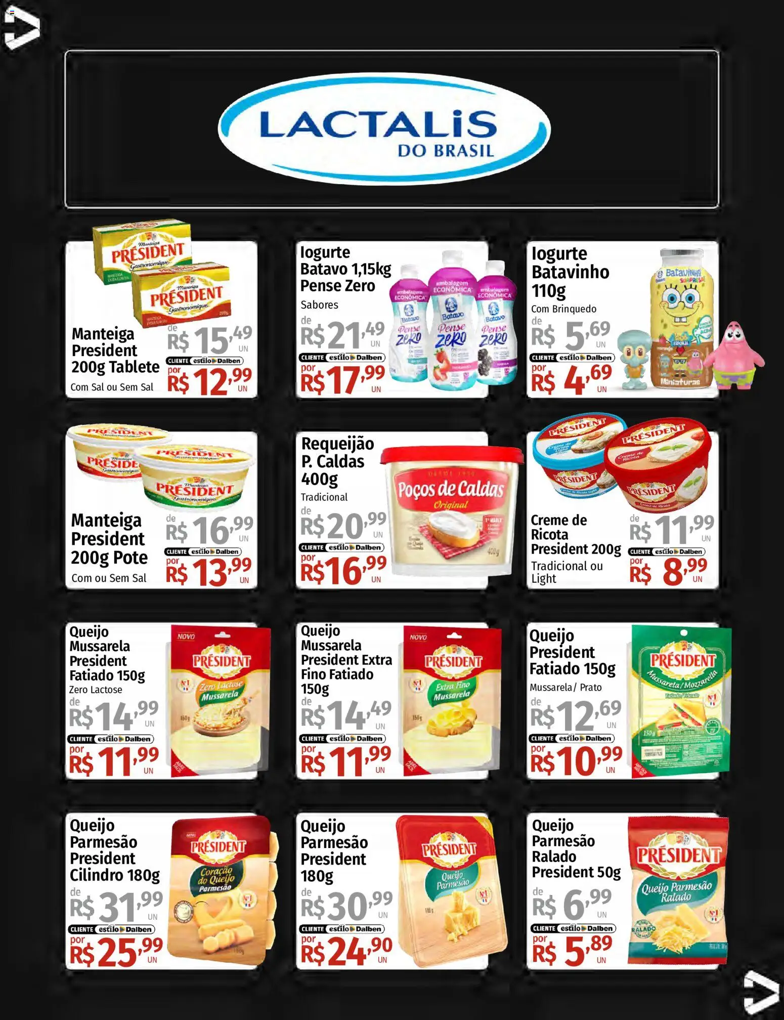 Supermercado Dalben Folheto - válido de 15.06.2026 | Página: 19 | Produtos: Queijo, Parmesão, Creme, Requeijão
