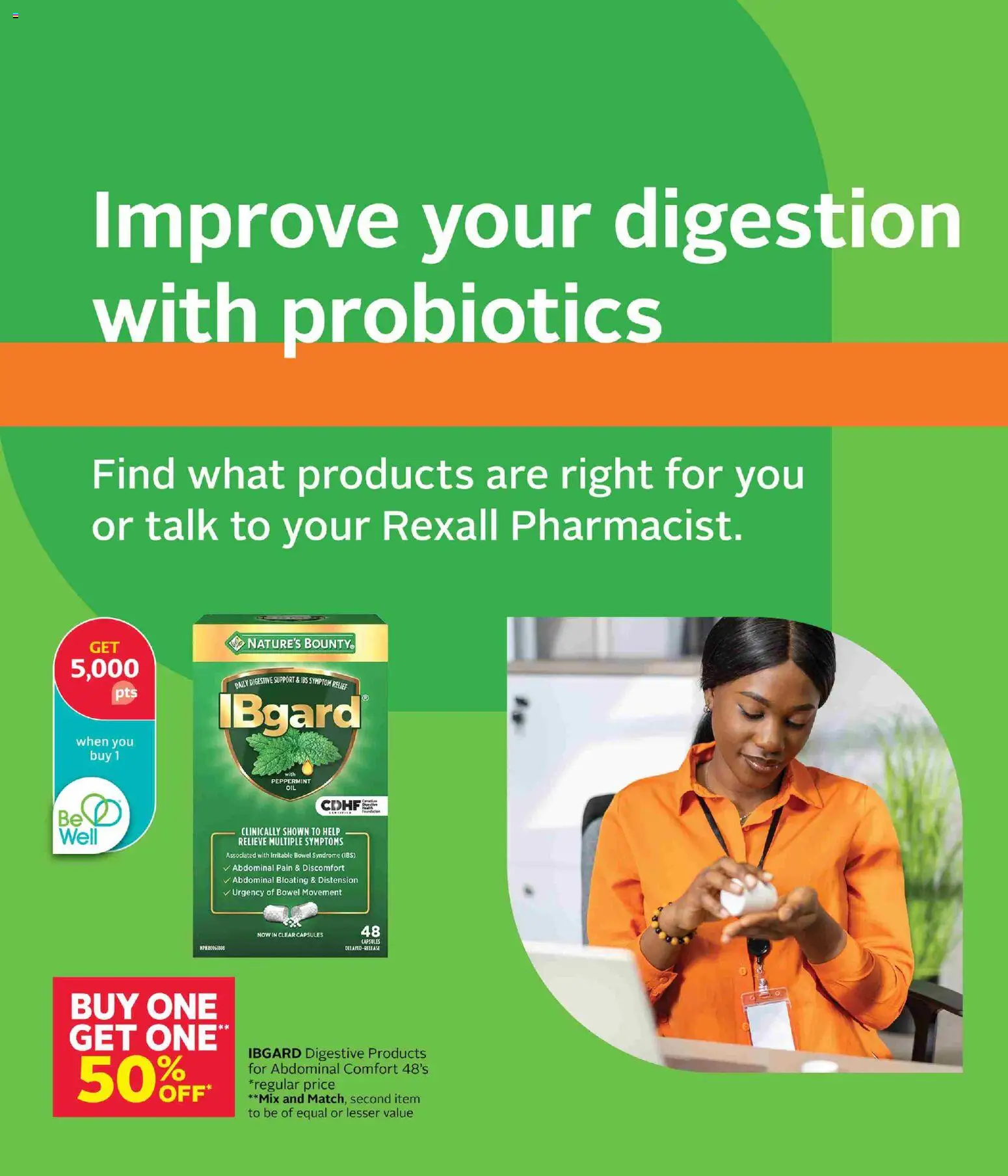 Rexall flyer valid from Jul 17, 2026 | Page: 7 | Products: Probiotics, Capsules