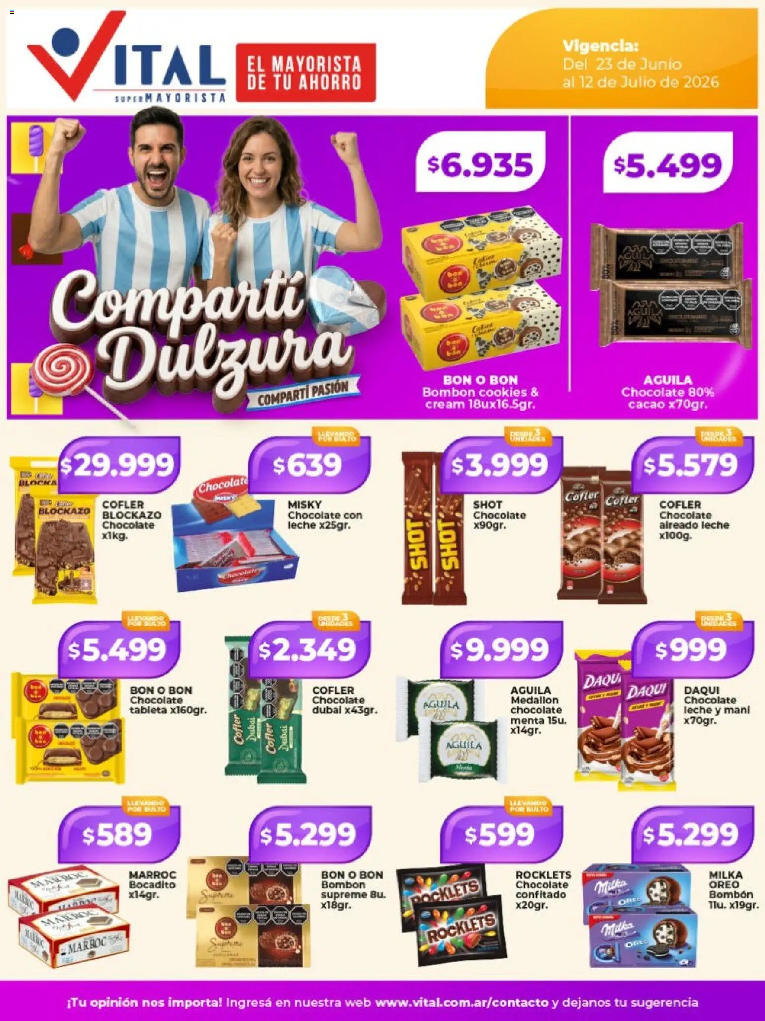 Vital - Compartí dulzura │ válido desde el 23/06/2026 | Página: 1