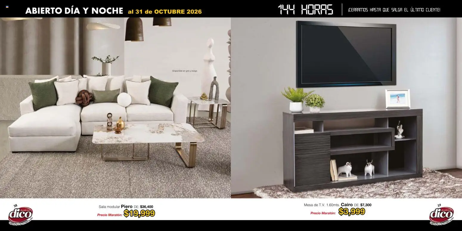Nuevas ofertas de Muebles Dico válidas en toda la República Mexicana desde el 22/01/2026. ¡Encuentra las mejores ofertas en Muebles Dico catálogo! | Página: 20