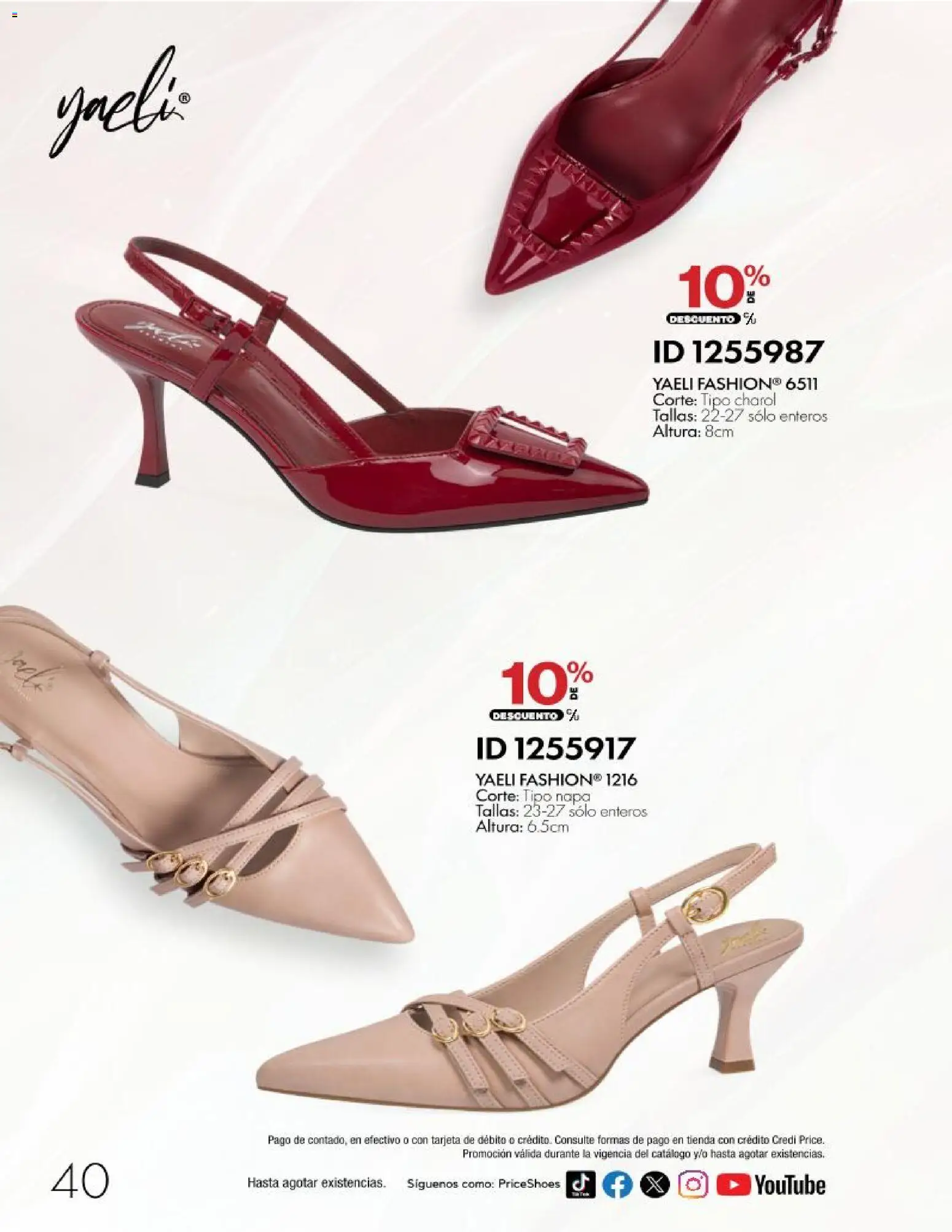 Nuevas ofertas de Price Shoes válidas en toda la República Mexicana desde el 28/10/2026. ¡Encuentra las mejores ofertas en Price Shoes catálogo 10 pagos sin intereses! | Página: 40