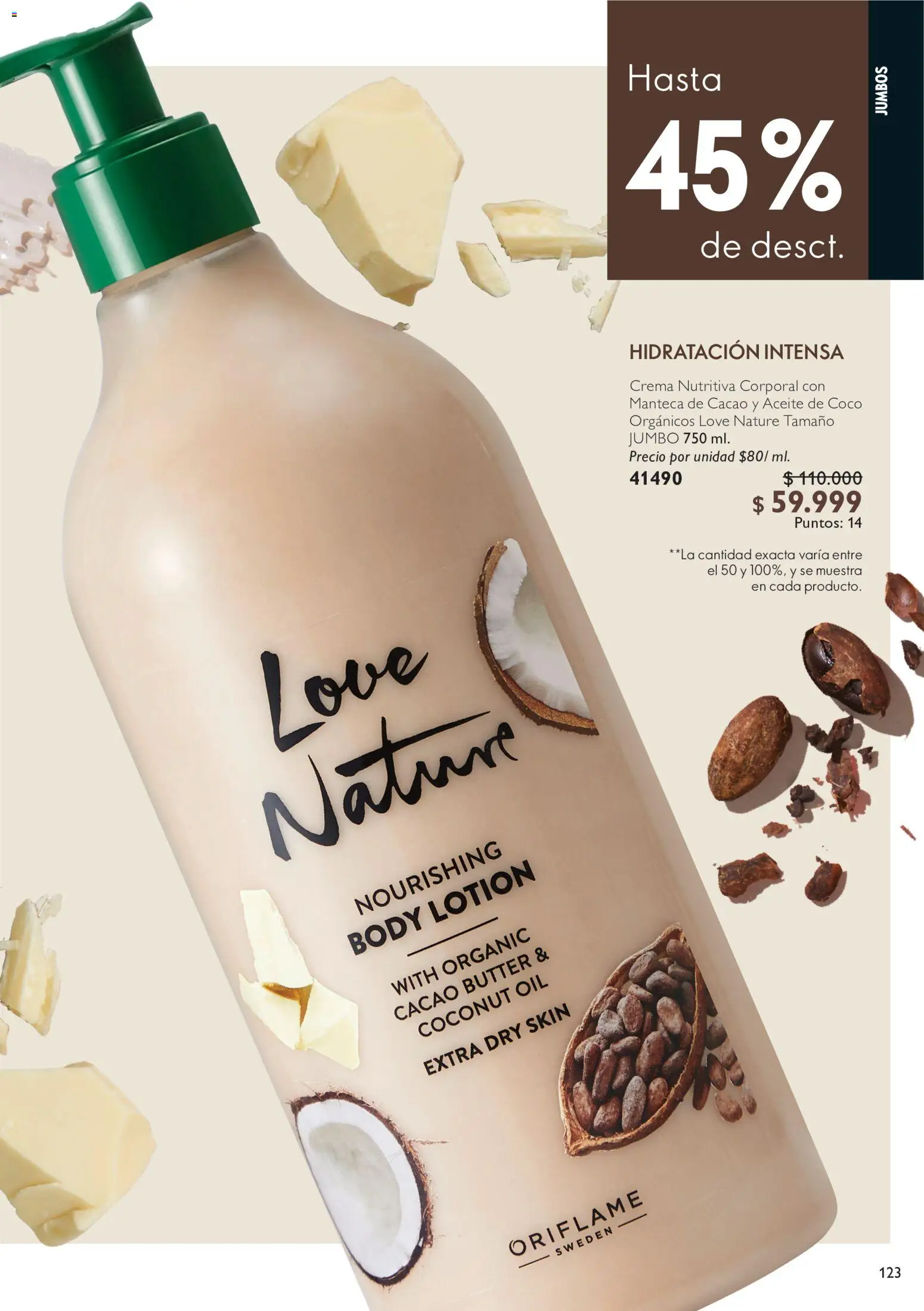 Oriflame revista - valida desde el 20/06/2026 | Página: 123 | Productos: Crema, Coco, Manteca, Aceite