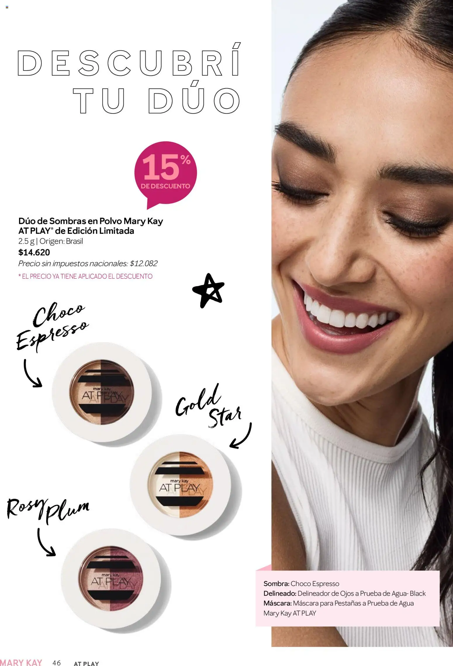 Mary Kay catálogo │ válido desde el 01/08/2026 | Página: 46 | Productos: Polvo, Máscara, Sombra, Delineador de ojos