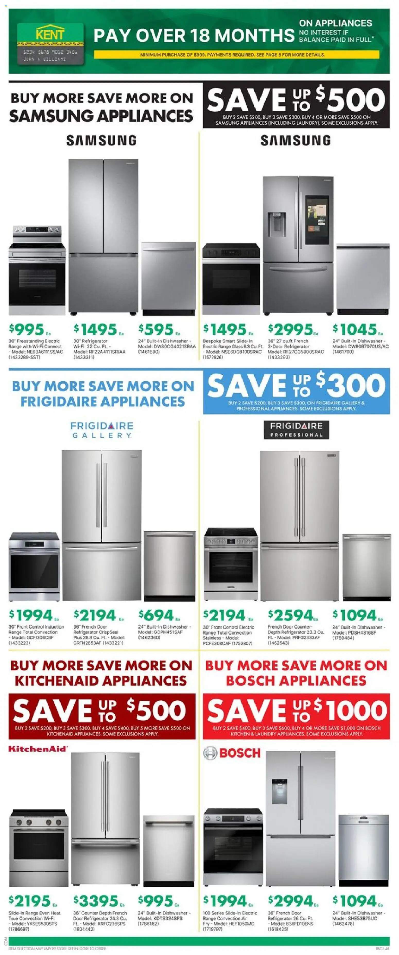 Kent flyer valid from 28.05.2026 | Page: 7 | Products: Refrigerator, Dishwasher