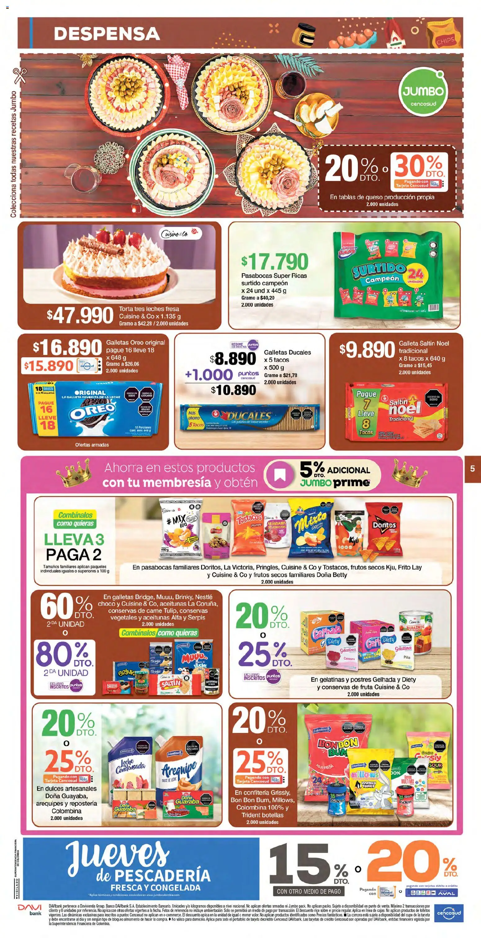 Jumbo revista - valida desde el 04/09/2026 | Página: 5 | Productos: Fresa, Arándanos, Oreo, Queso