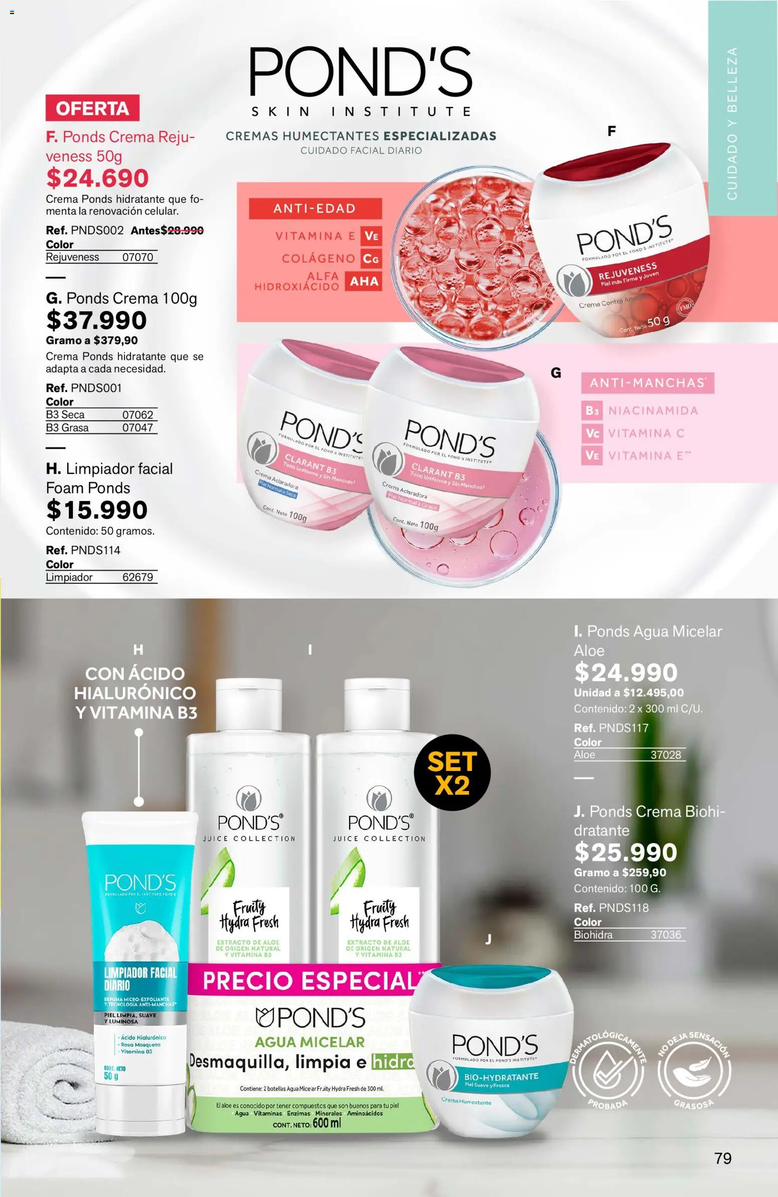Leonisa revista - valida desde el 15.05.2026 | Página: 79 | Productos: Agua, Limpiador, Limpiador facial, Vitaminas