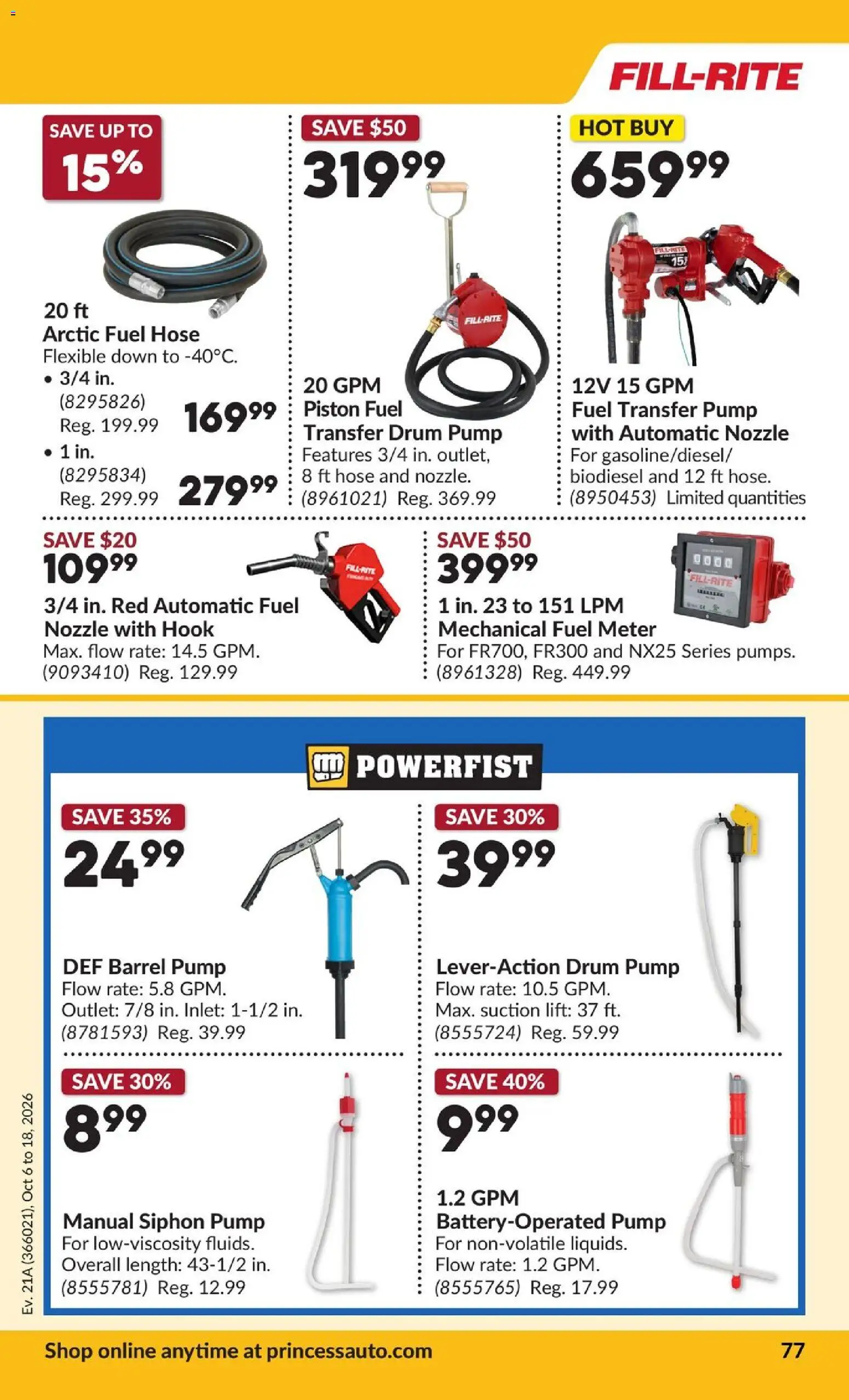 Princess Auto flyer valid from Oct 6, 2026 | Page: 83